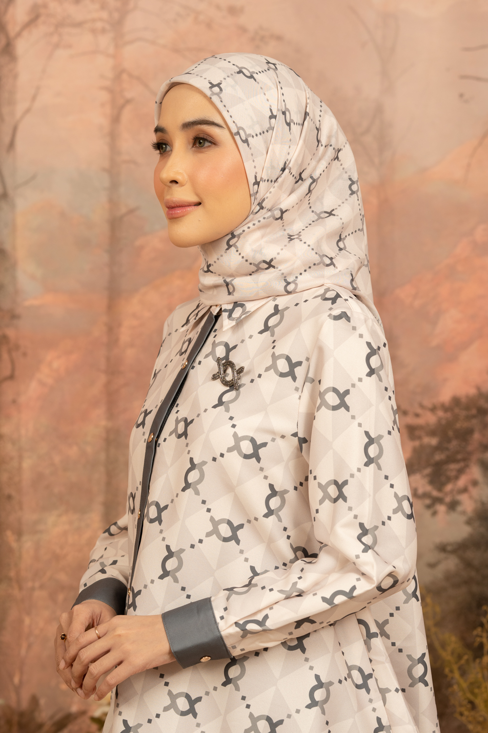 Calya Monogram Scarf