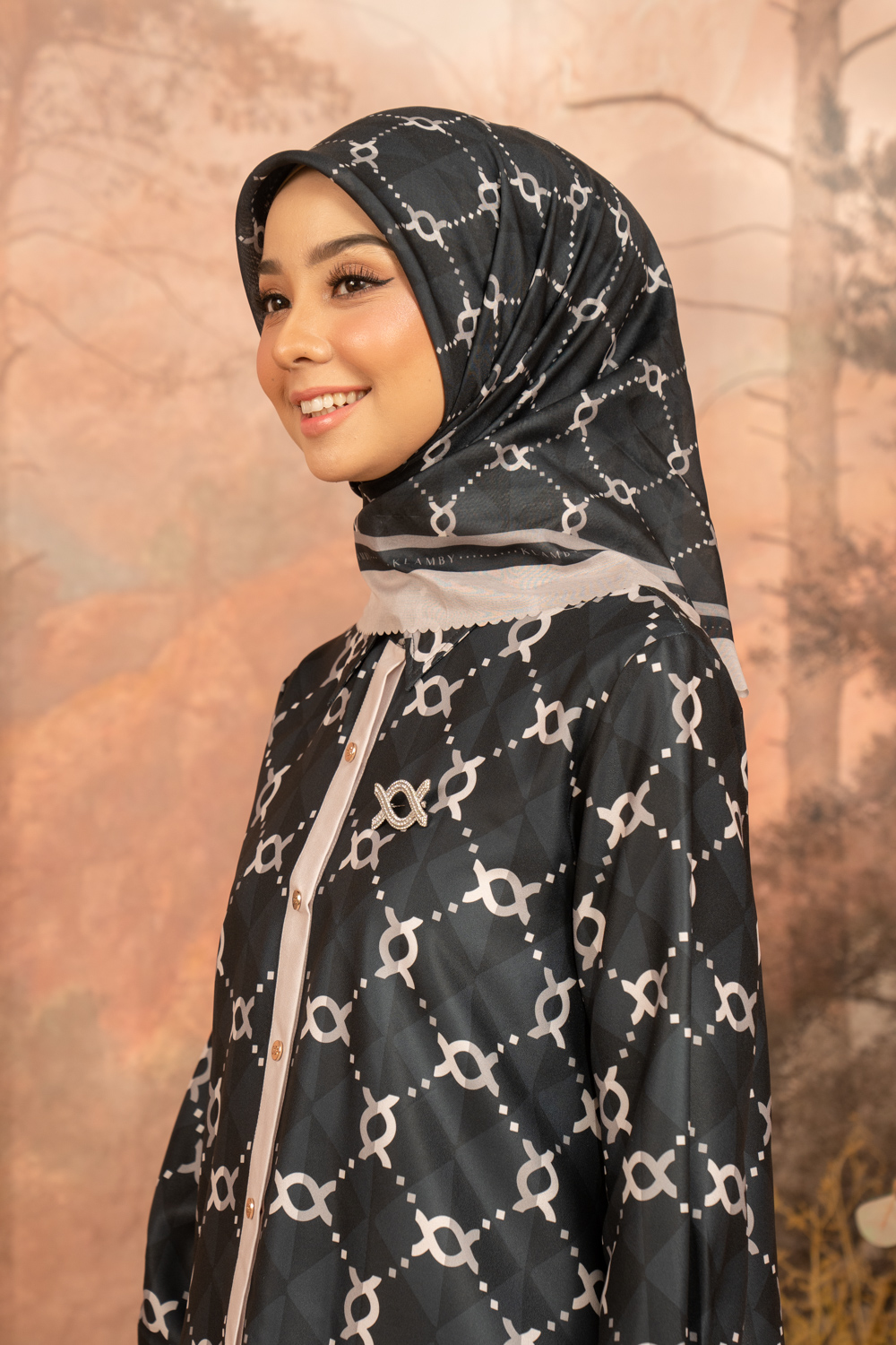 Calya Monogram Scarf