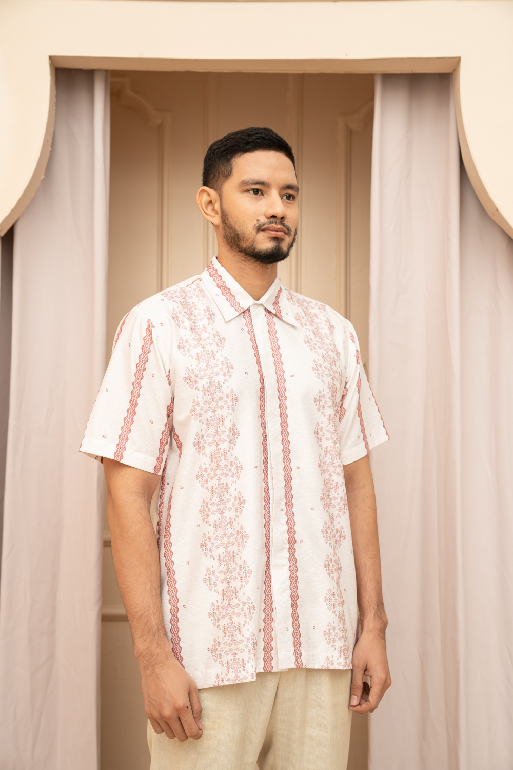 Halmahera Shirt Men (Minor) Coralline