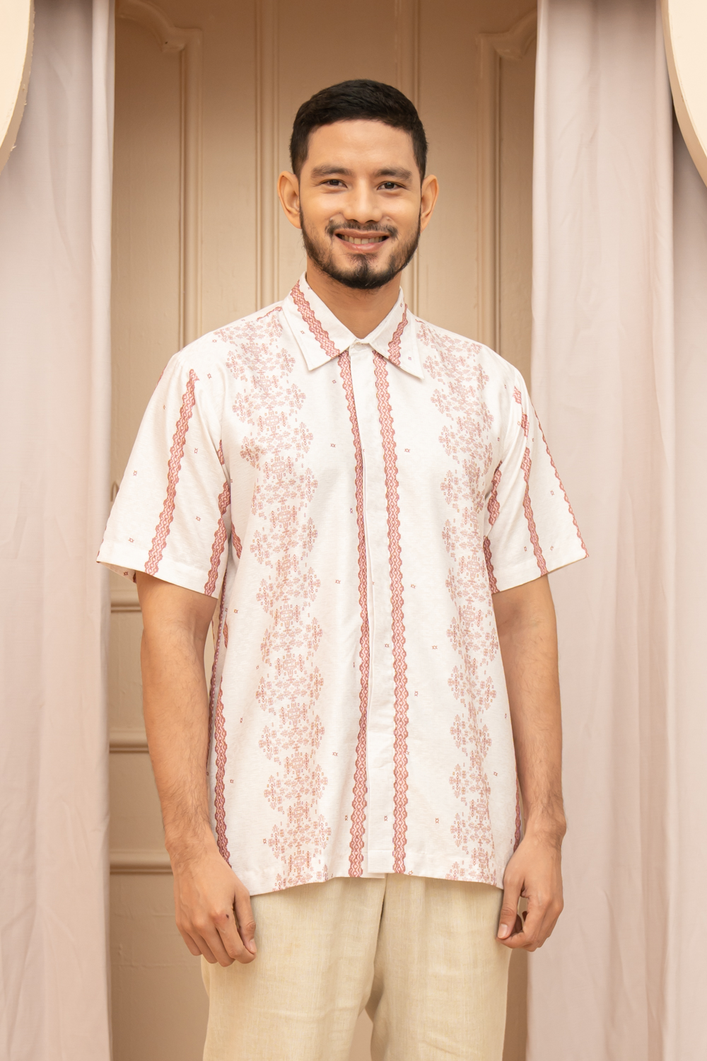 Halmahera Shirt Men (Minor) Coralline