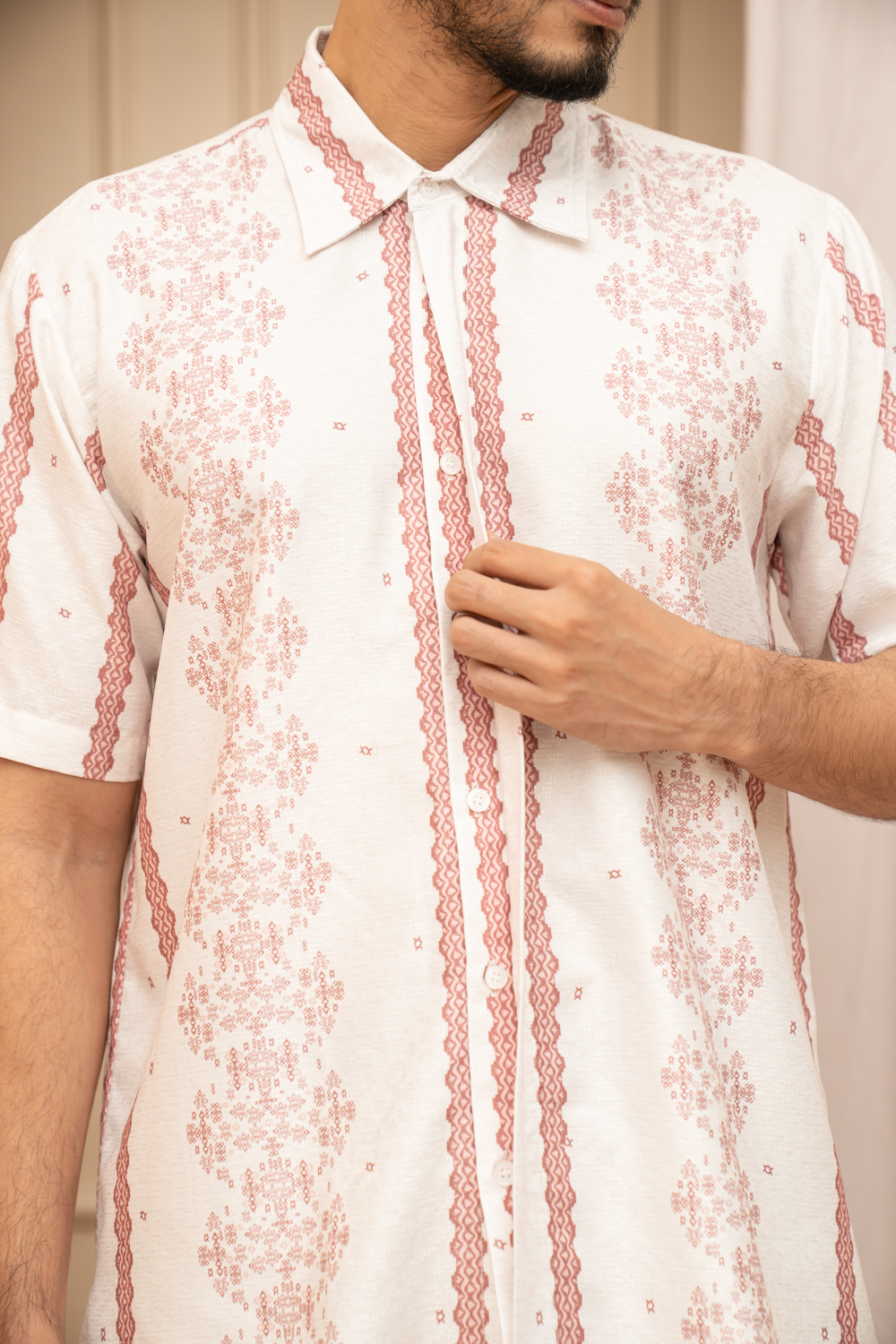 Halmahera Shirt Men (Minor) Coralline