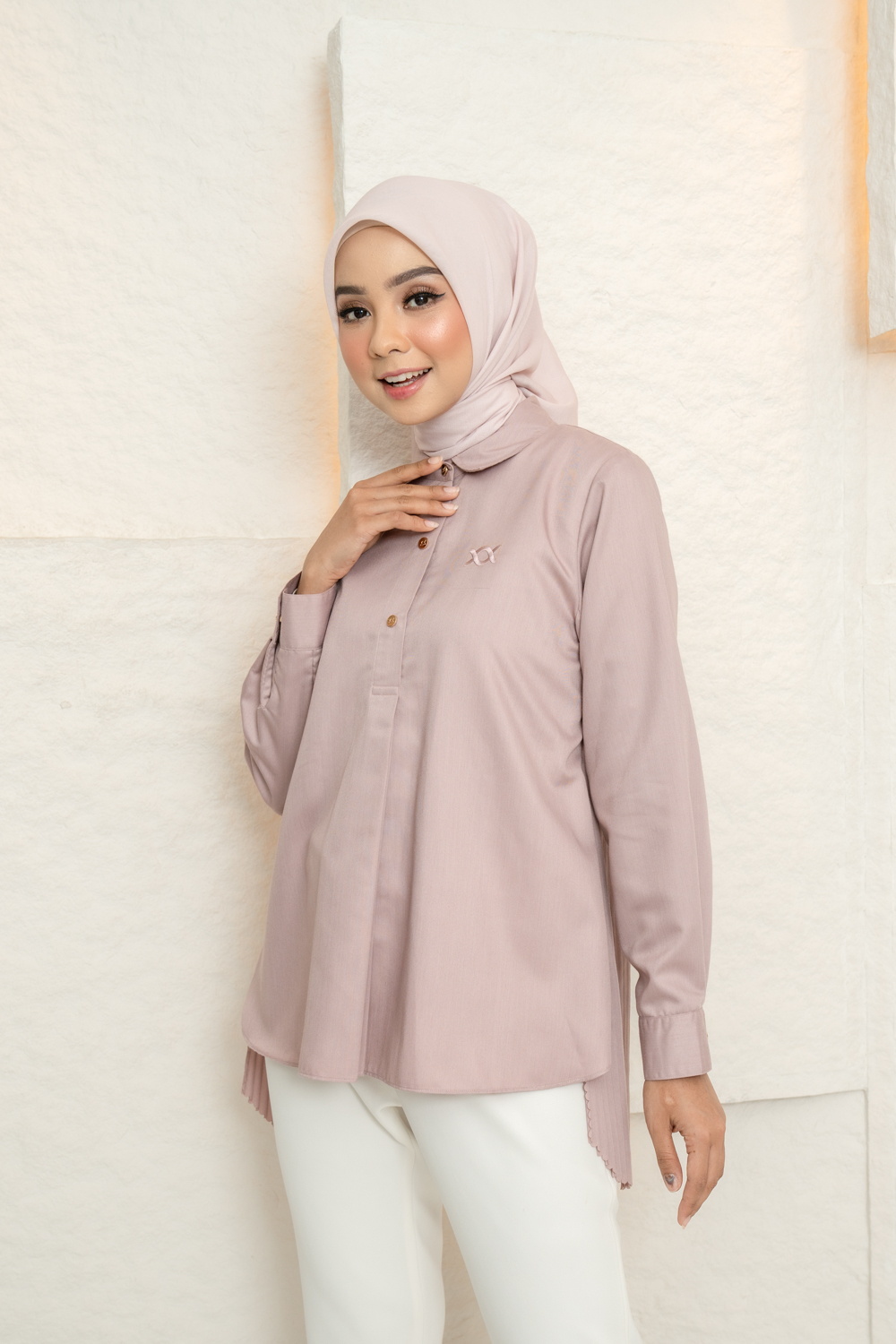 Tiara Shirt Coral Blush
