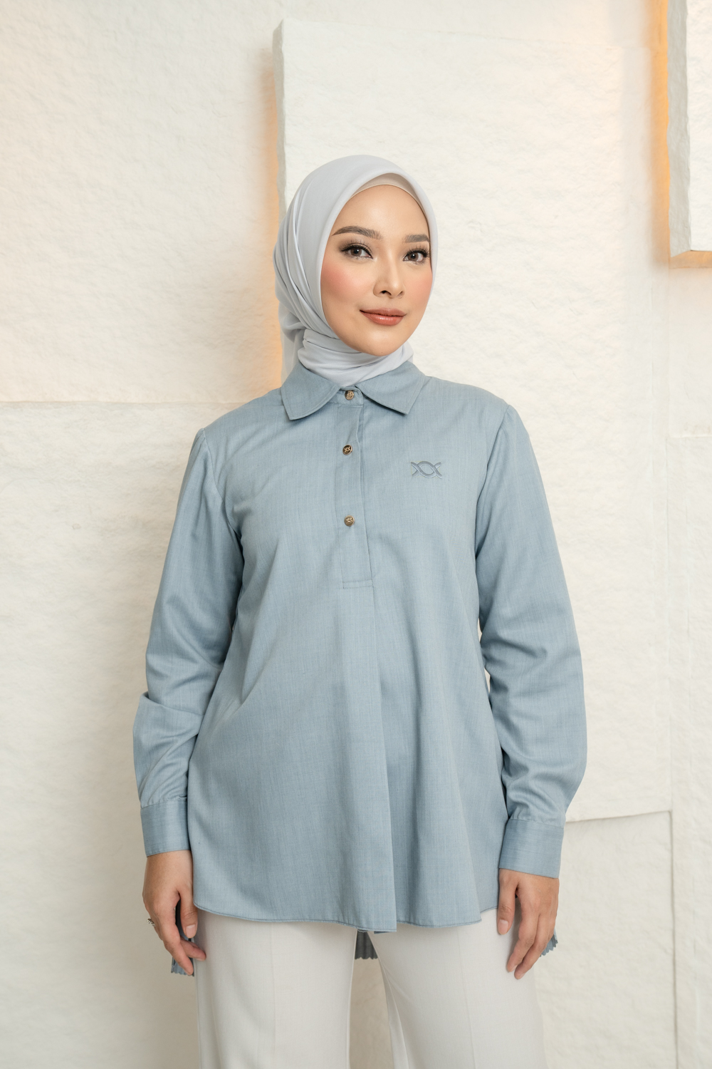 Tiara Shirt Dusk Blue