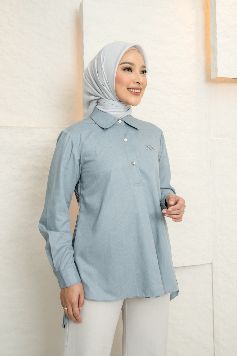 Tiara Shirt Dusk Blue