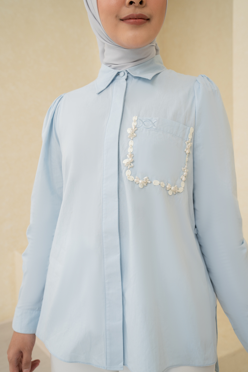 Erina Shirt  Sky