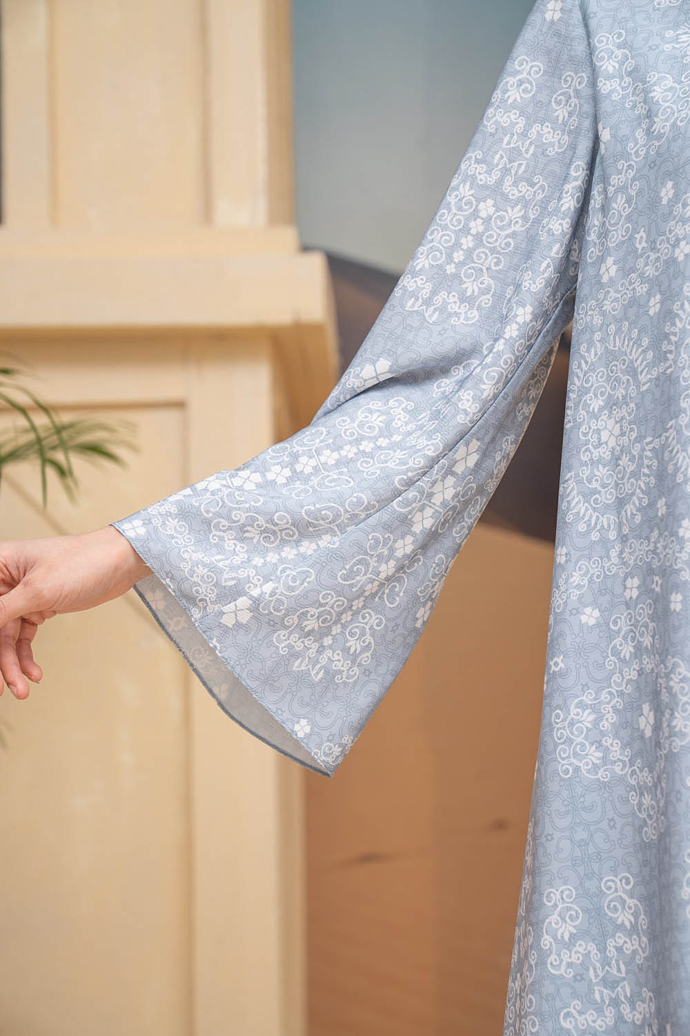 Malqaf Dress Set Blue Shiver