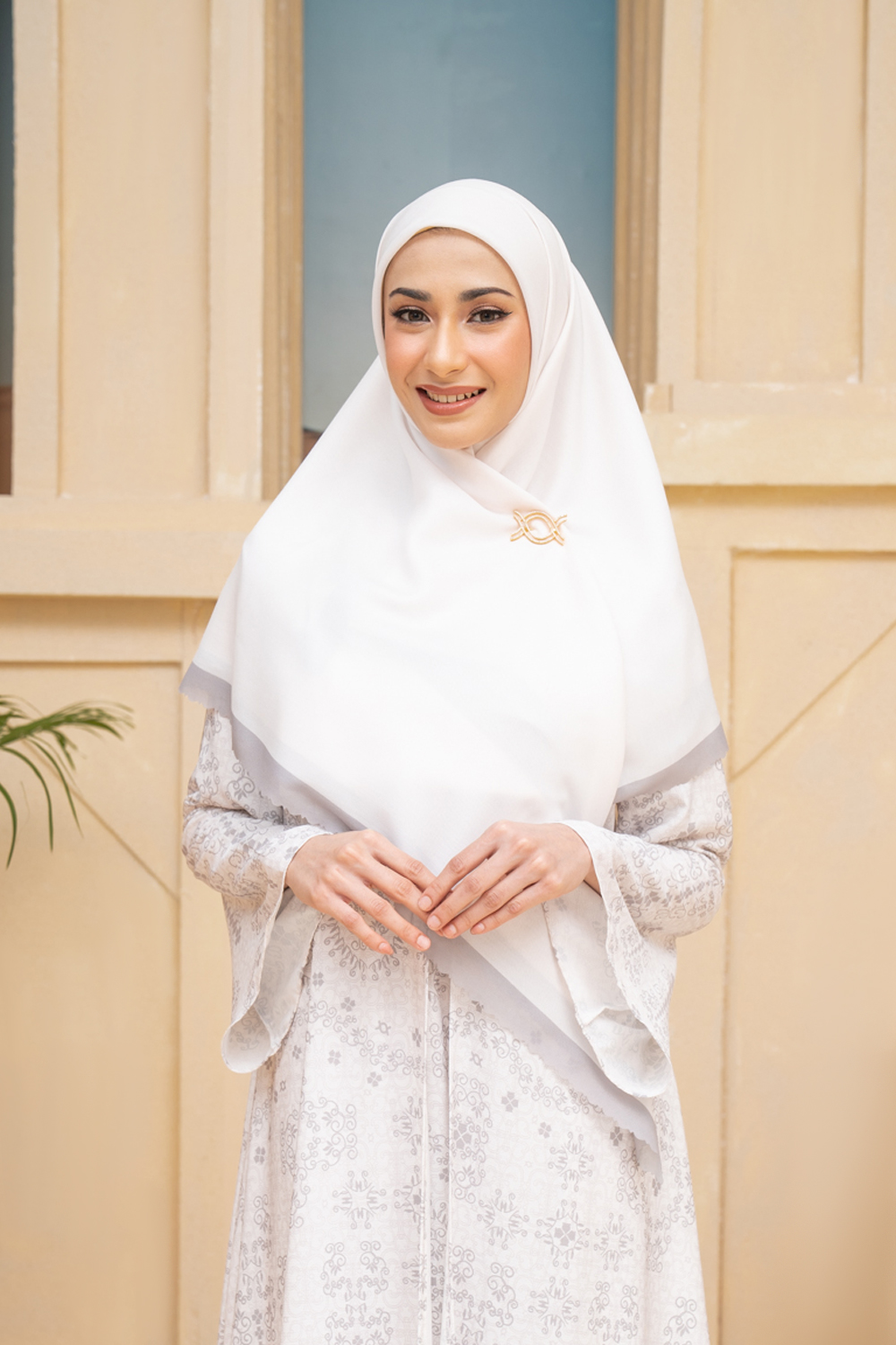 Malqaf Dress Set Snowy Pearl