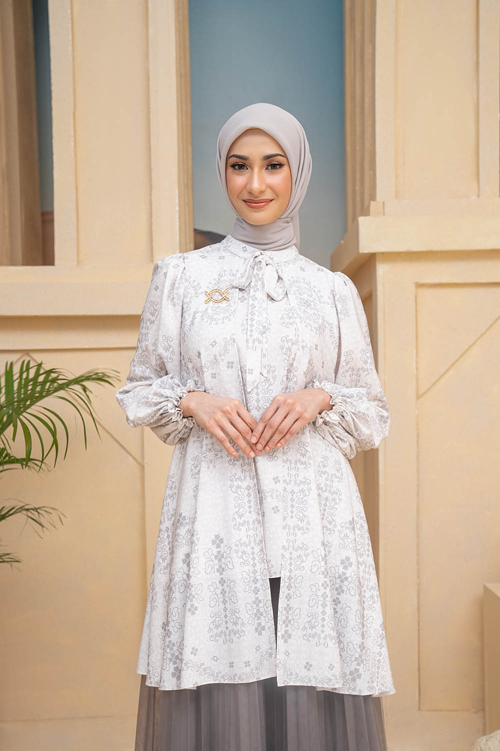 Malqaf Tunic Snowy Pearl