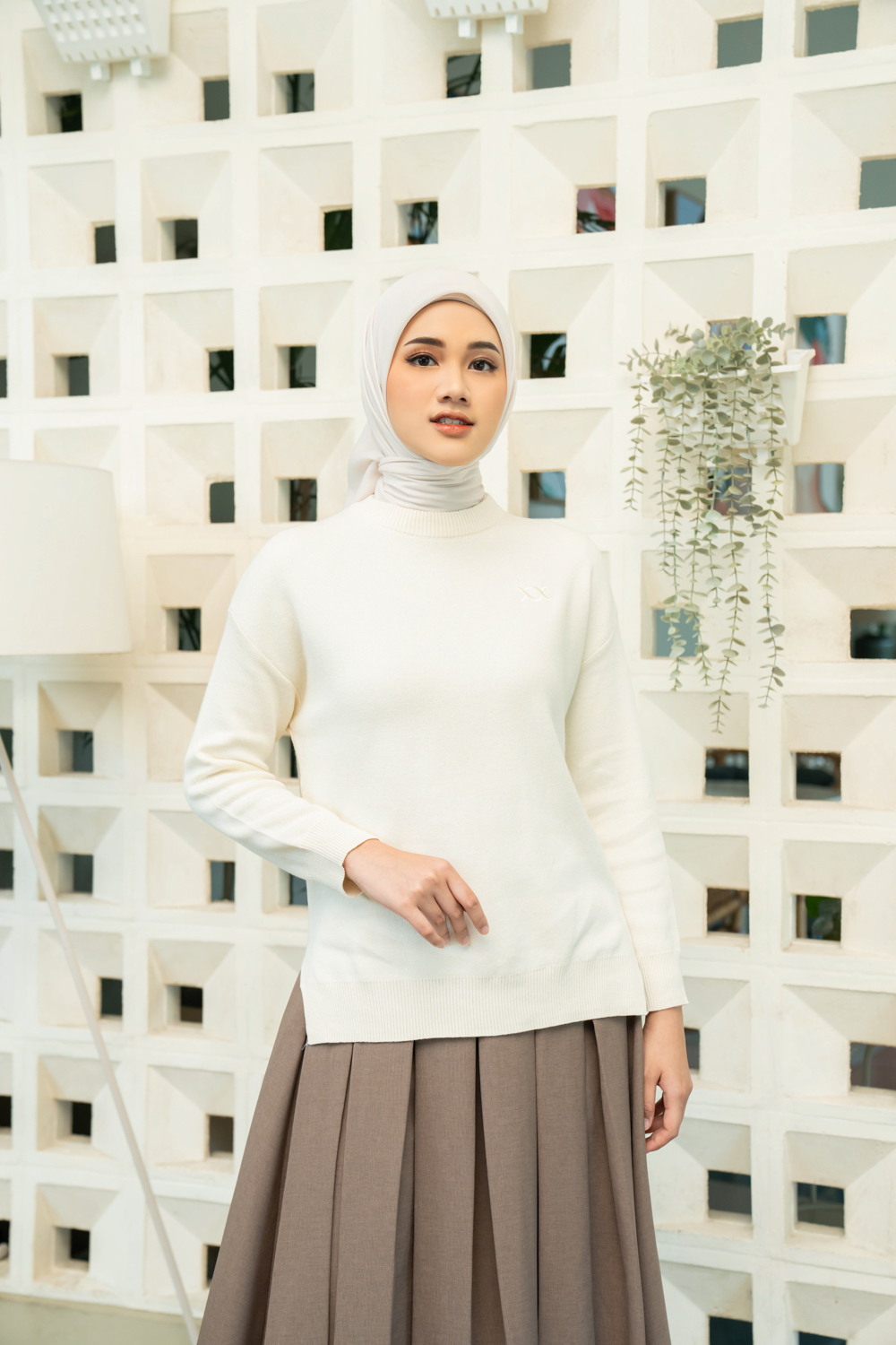 Zendaya Outer Knit Vanilla Ice