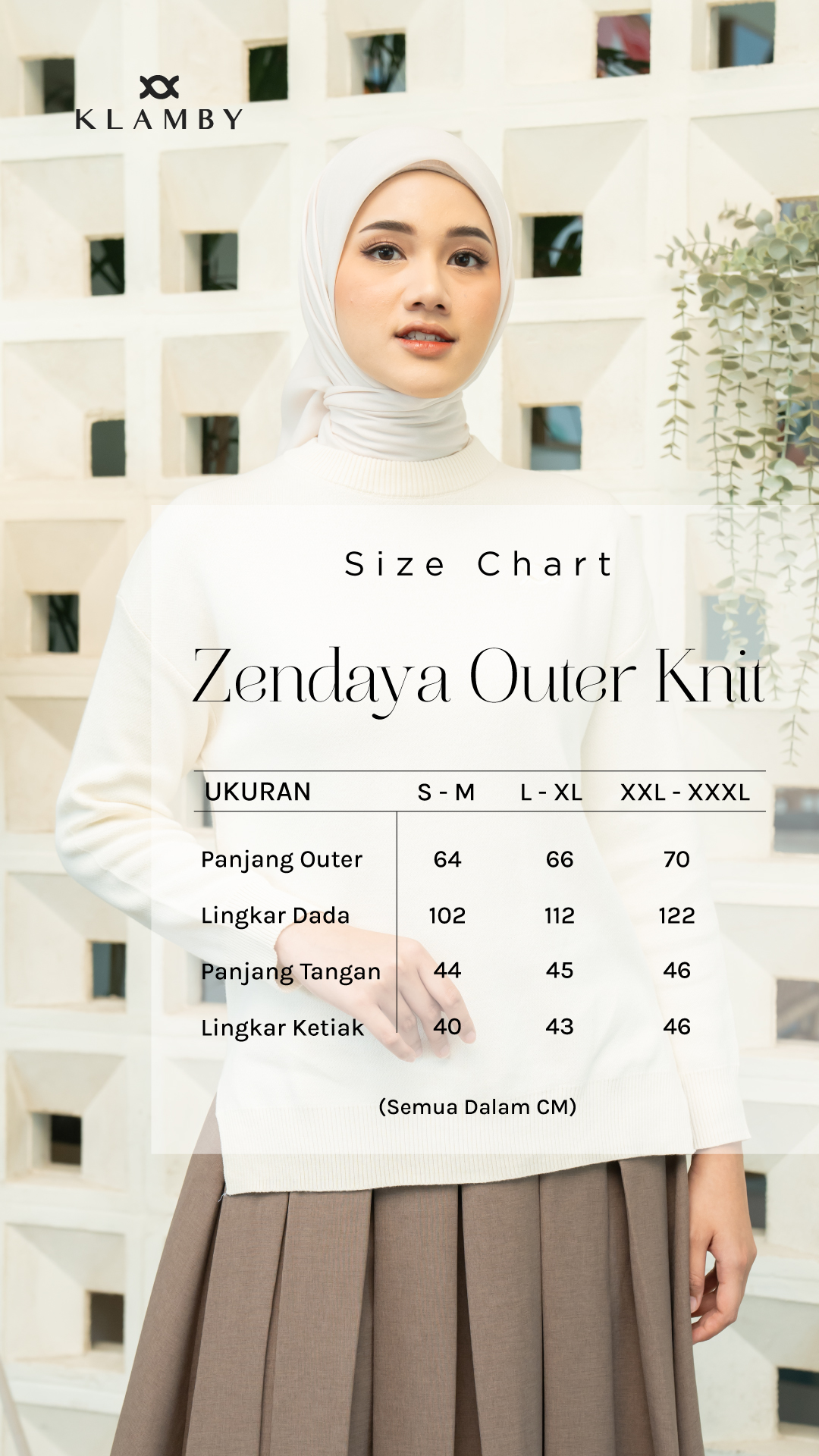 Zendaya Outer Knit Vanilla Ice