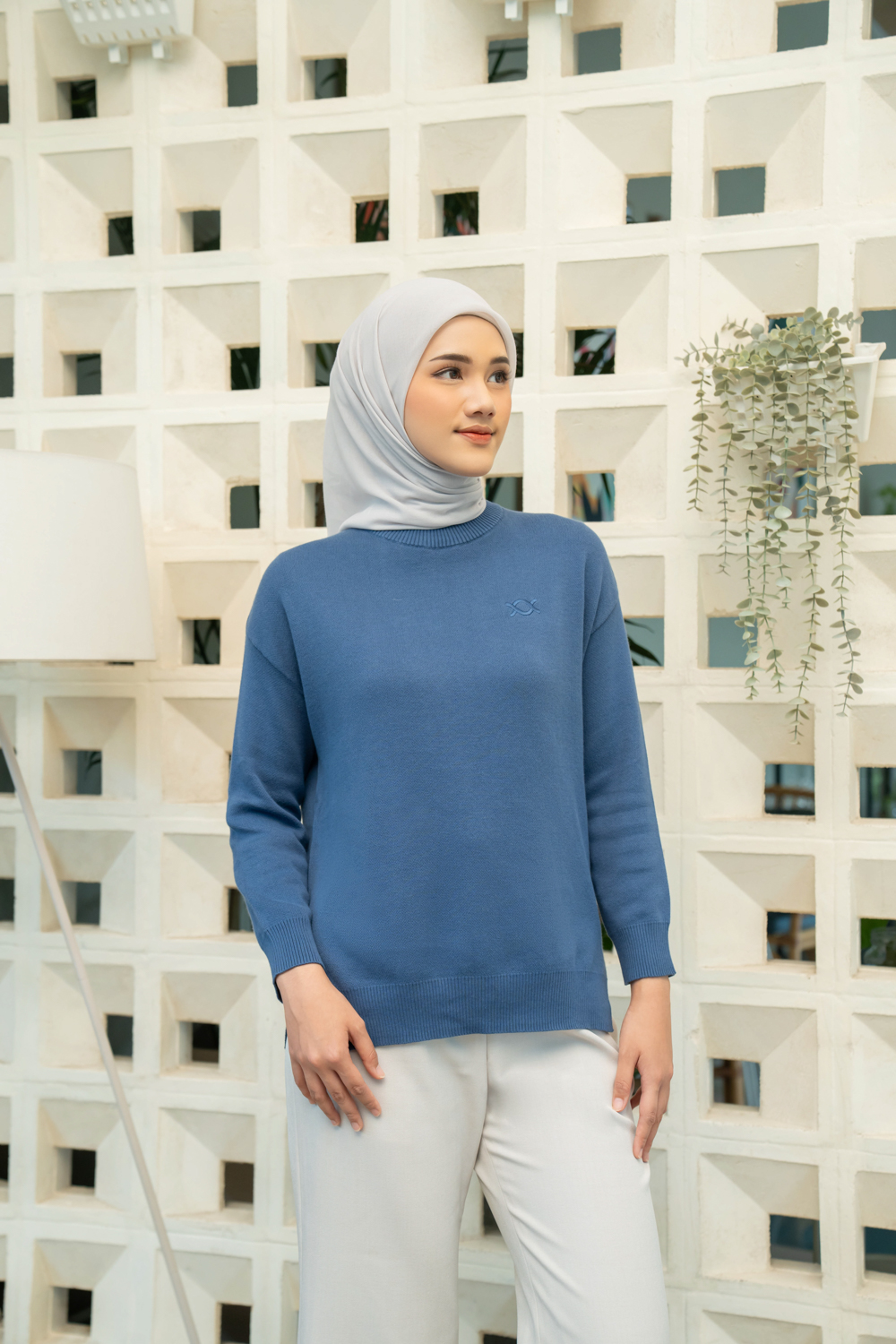 Zendaya Outer Knit Delft Blue