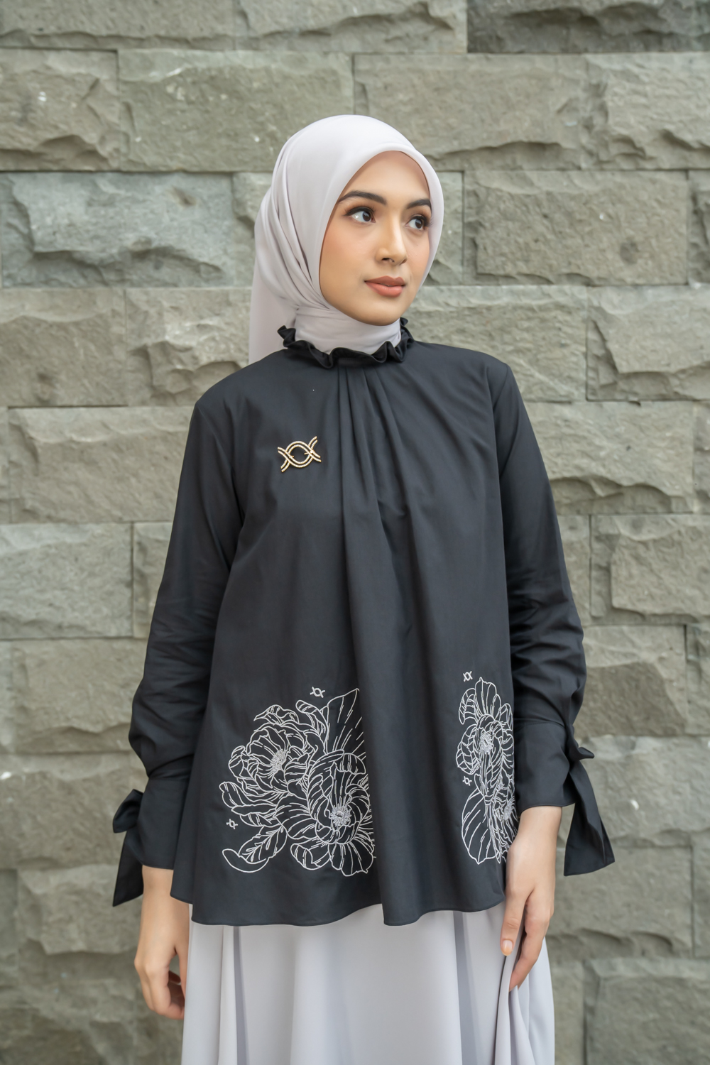 Maeve Blouse Charcoal