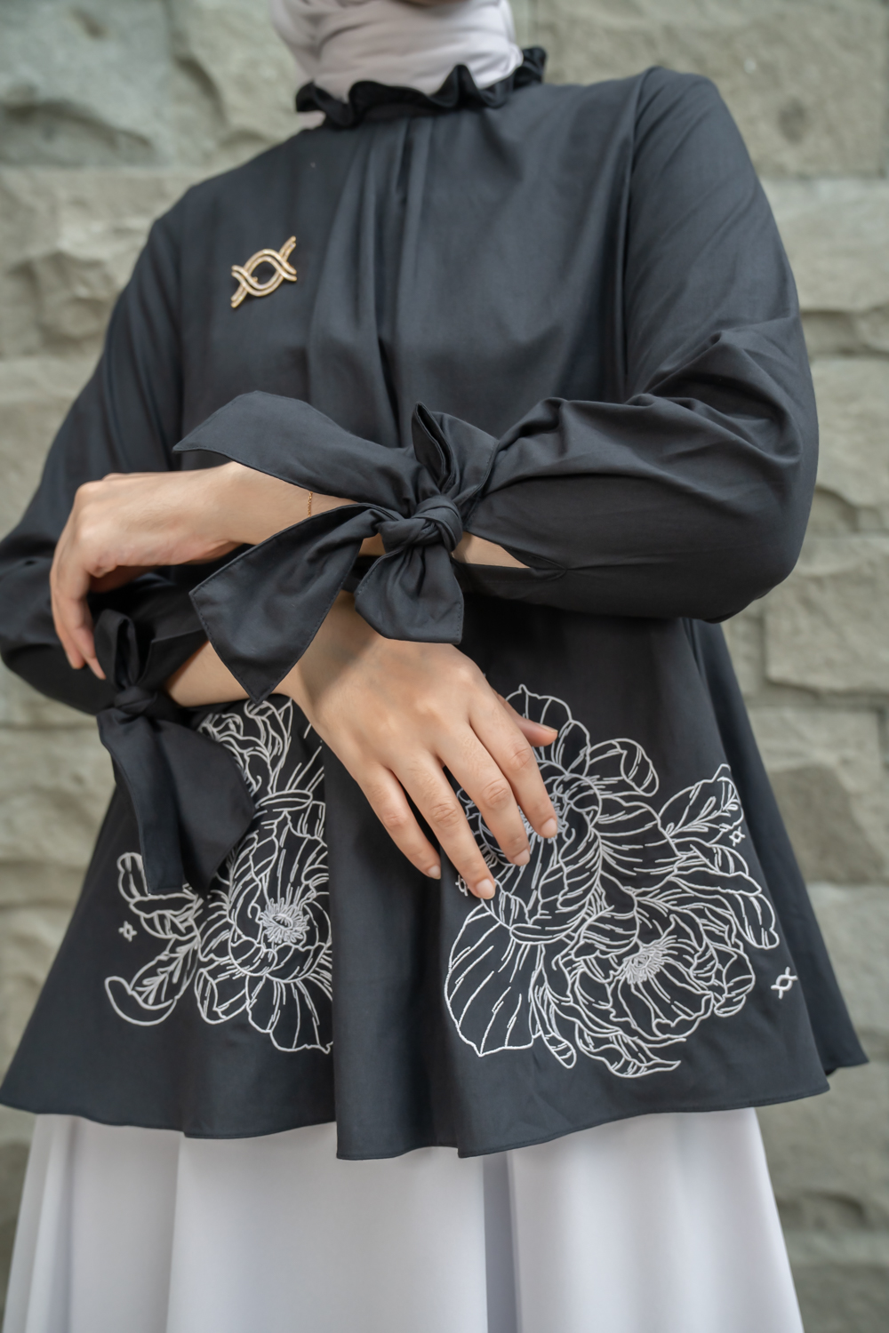 Maeve Blouse Charcoal