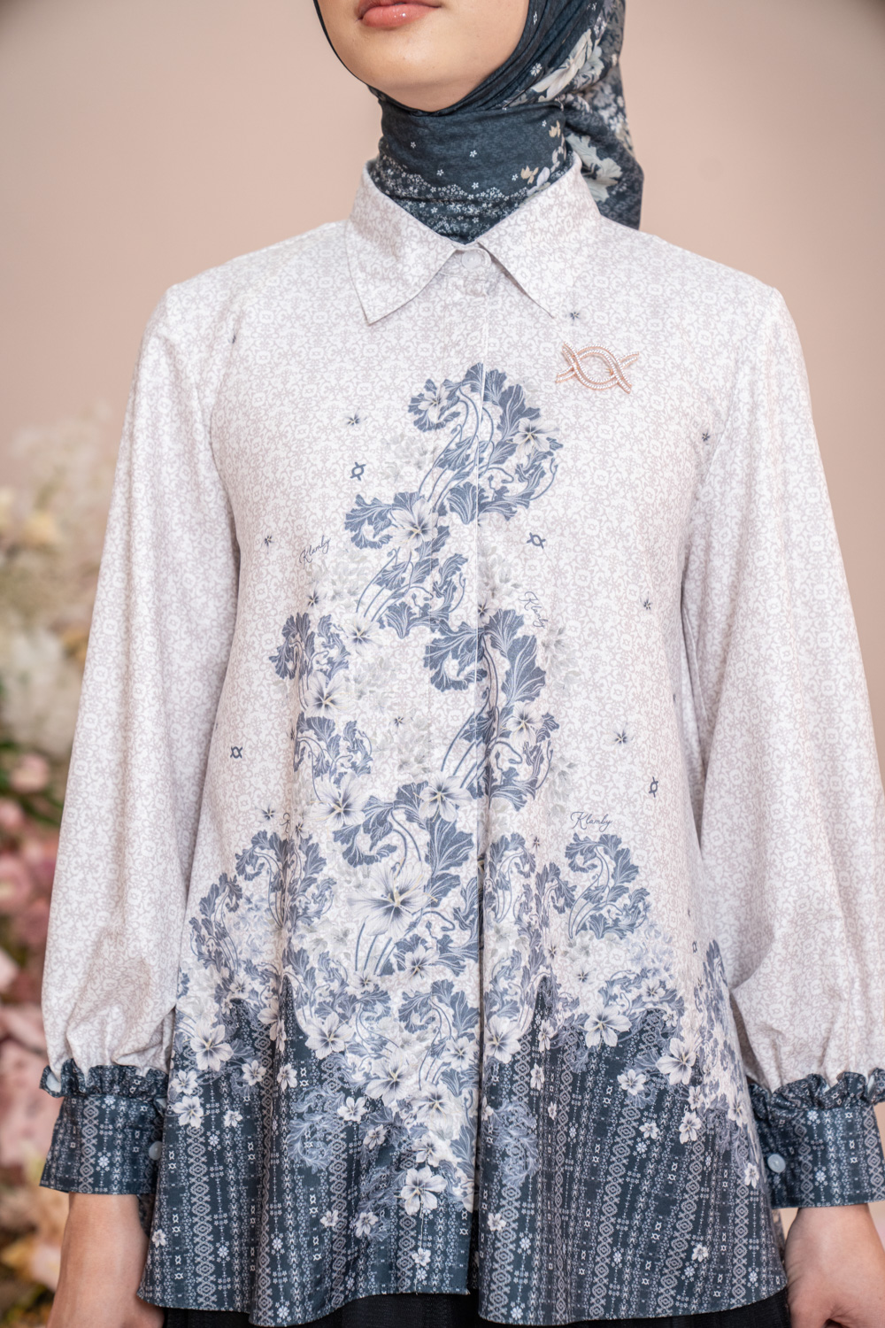 Rissa Shirt Milky Coal