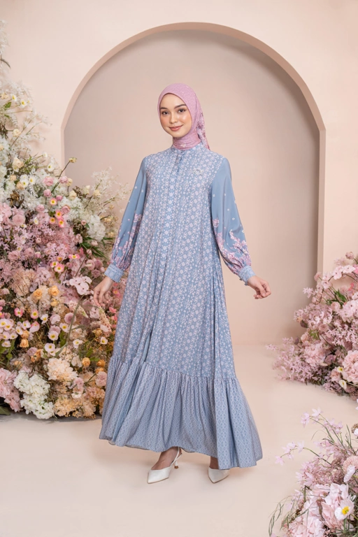 Image of Klamby - Rissa Dress Sky Blossom