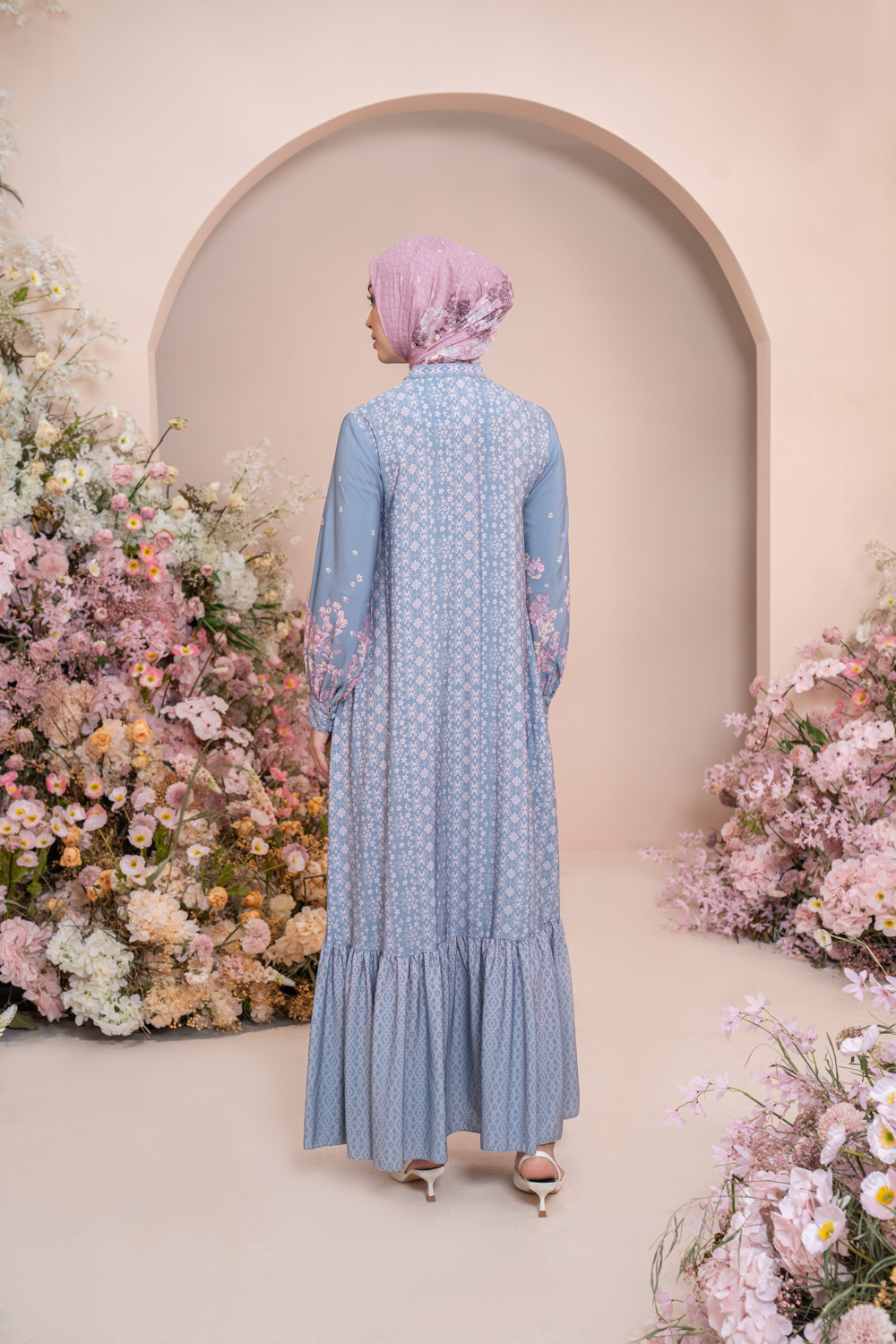 Rissa Dress Sky Blossom