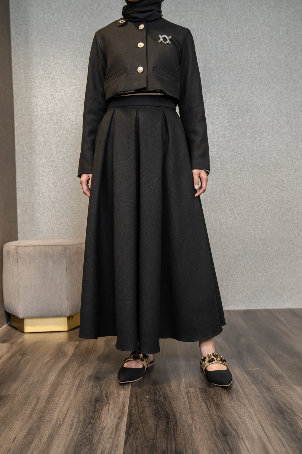 Lenore Skirt Raven Black