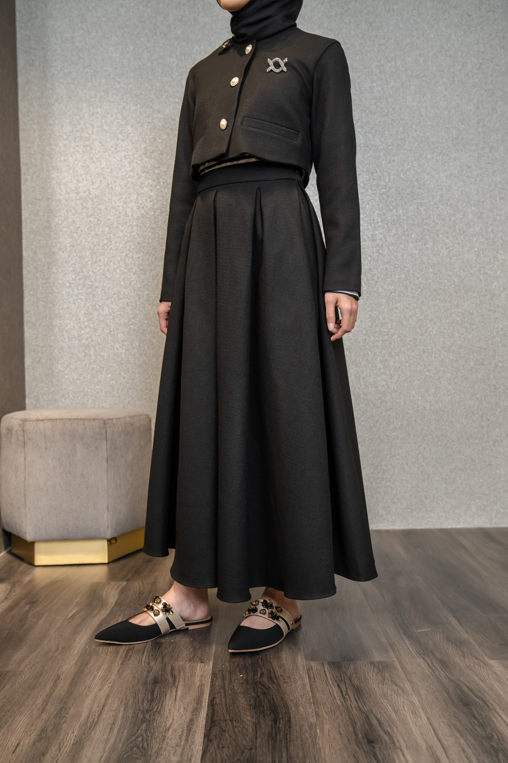 Lenore Skirt Raven Black