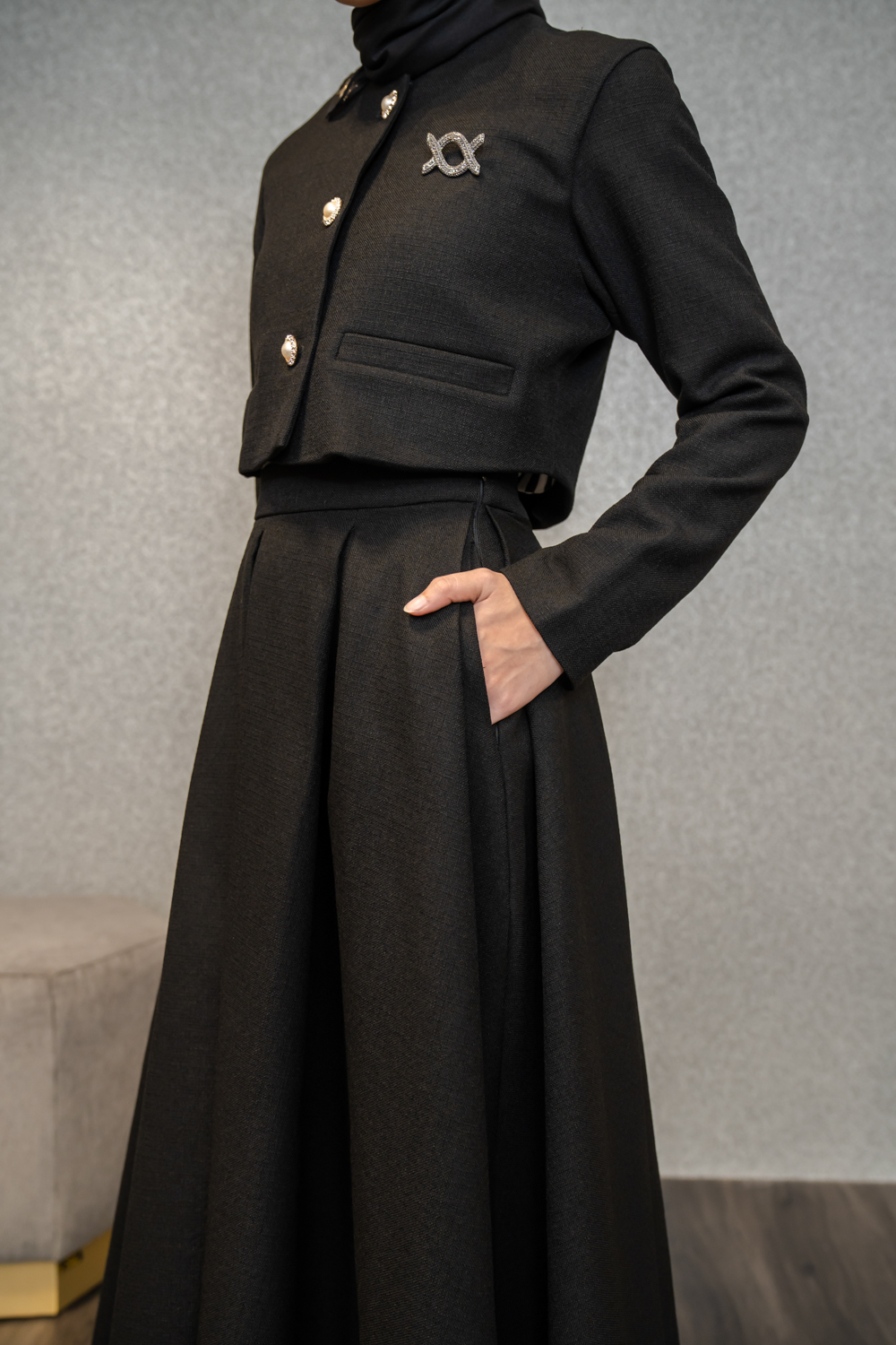 Lenore Skirt Raven Black