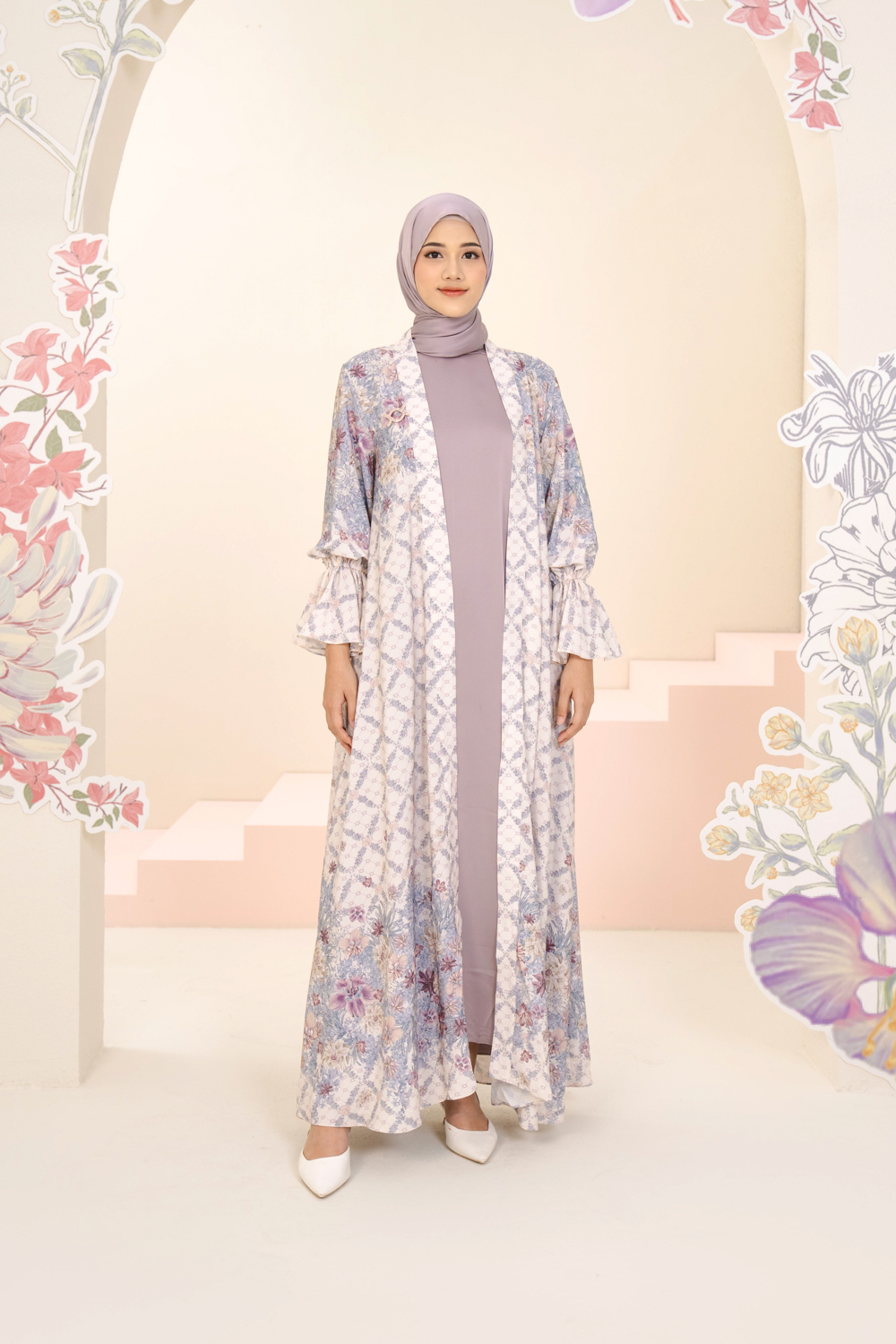 Ariana Dress Set Silver Dusk