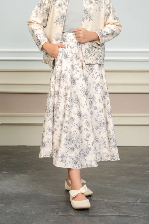 Image of Kananta Skirt Kids Charcoal Frost