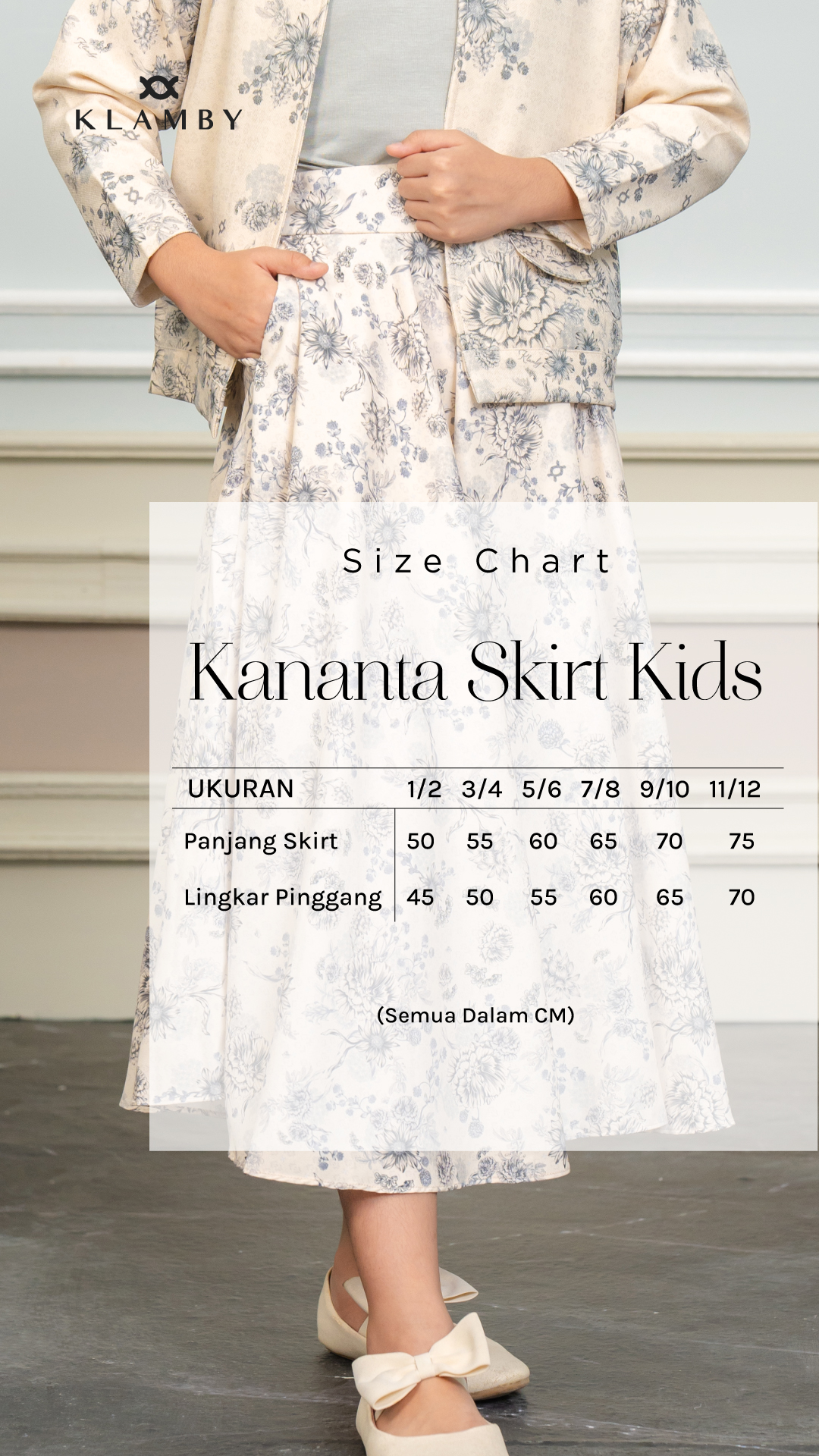 Kananta Skirt Kids Charcoal Frost