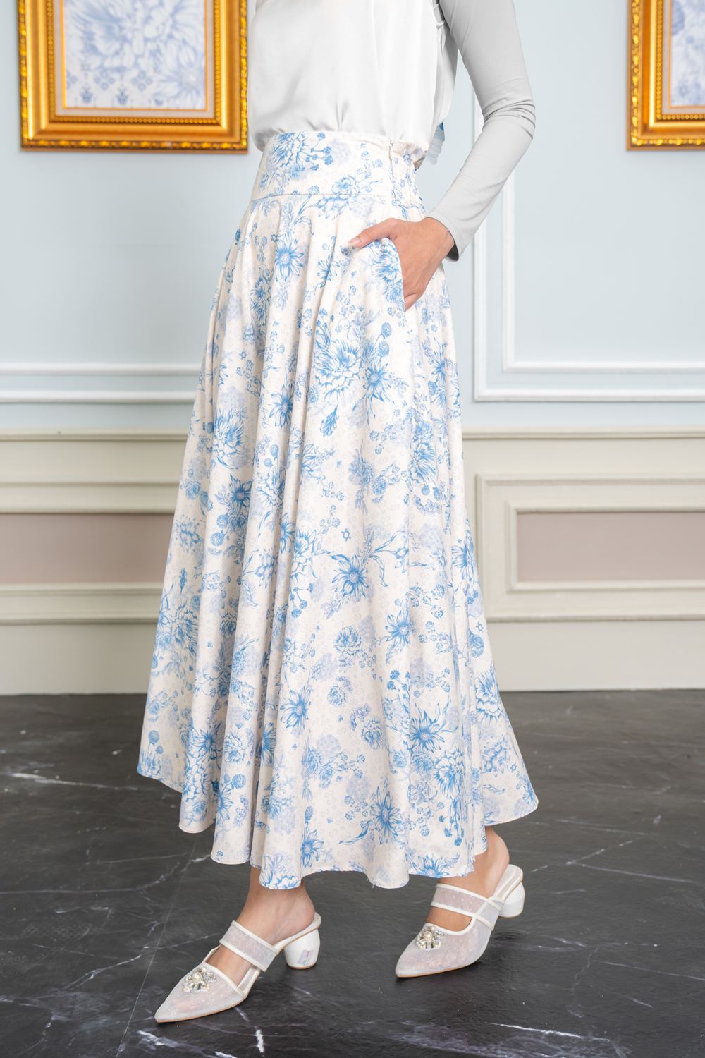 Kananta Blazer & Skirt Set Celestial Pearl