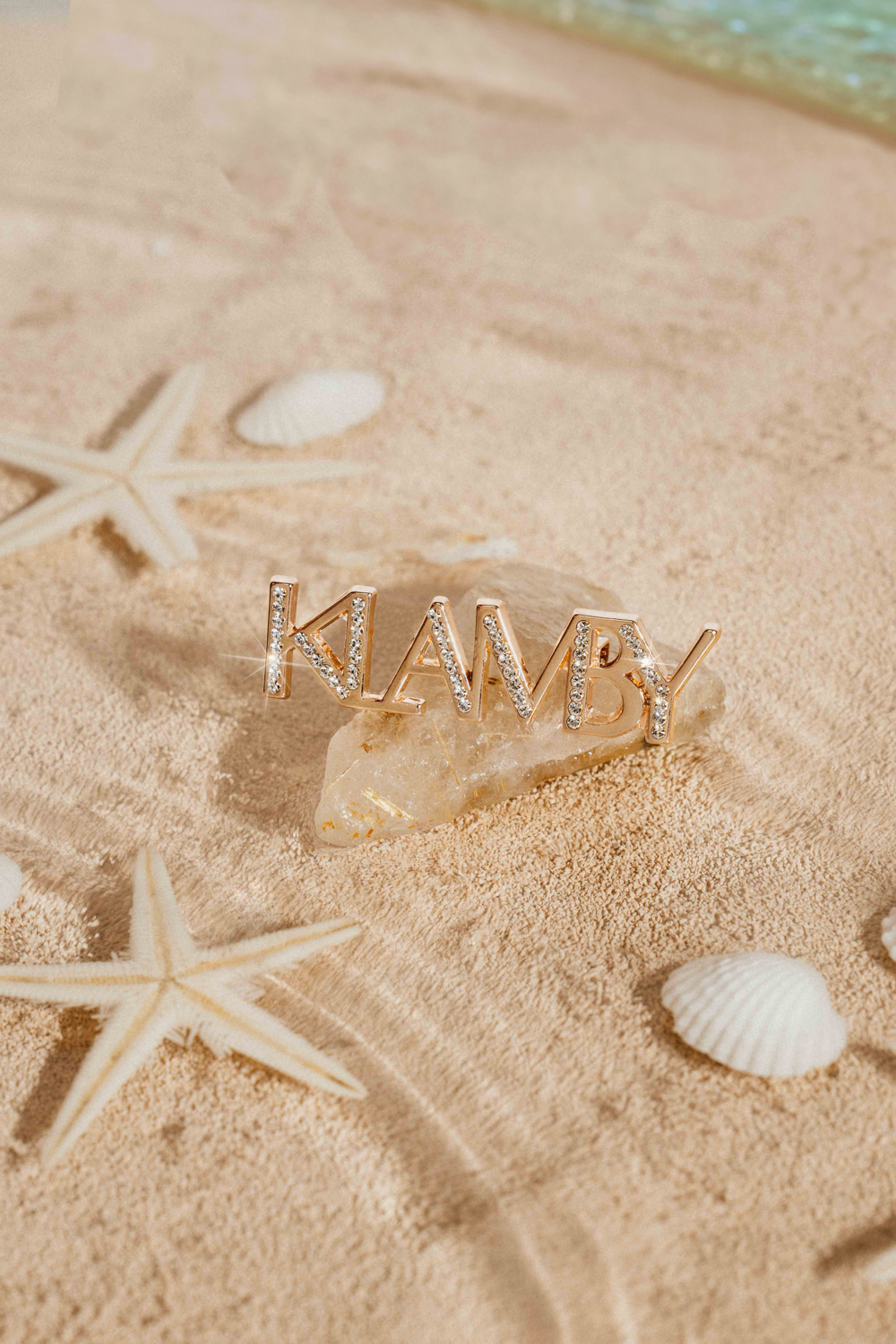 Alphabet Brooch Rose Gold