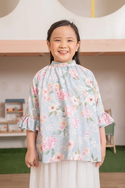 Image of Zinnia Blouse Kids Summer Blue
