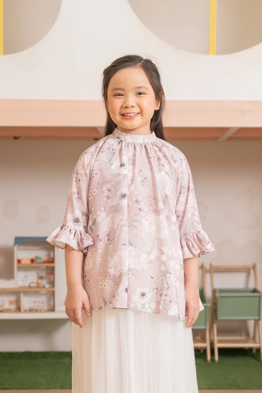 Image of Zinnia Blouse Kids Dusty Purple