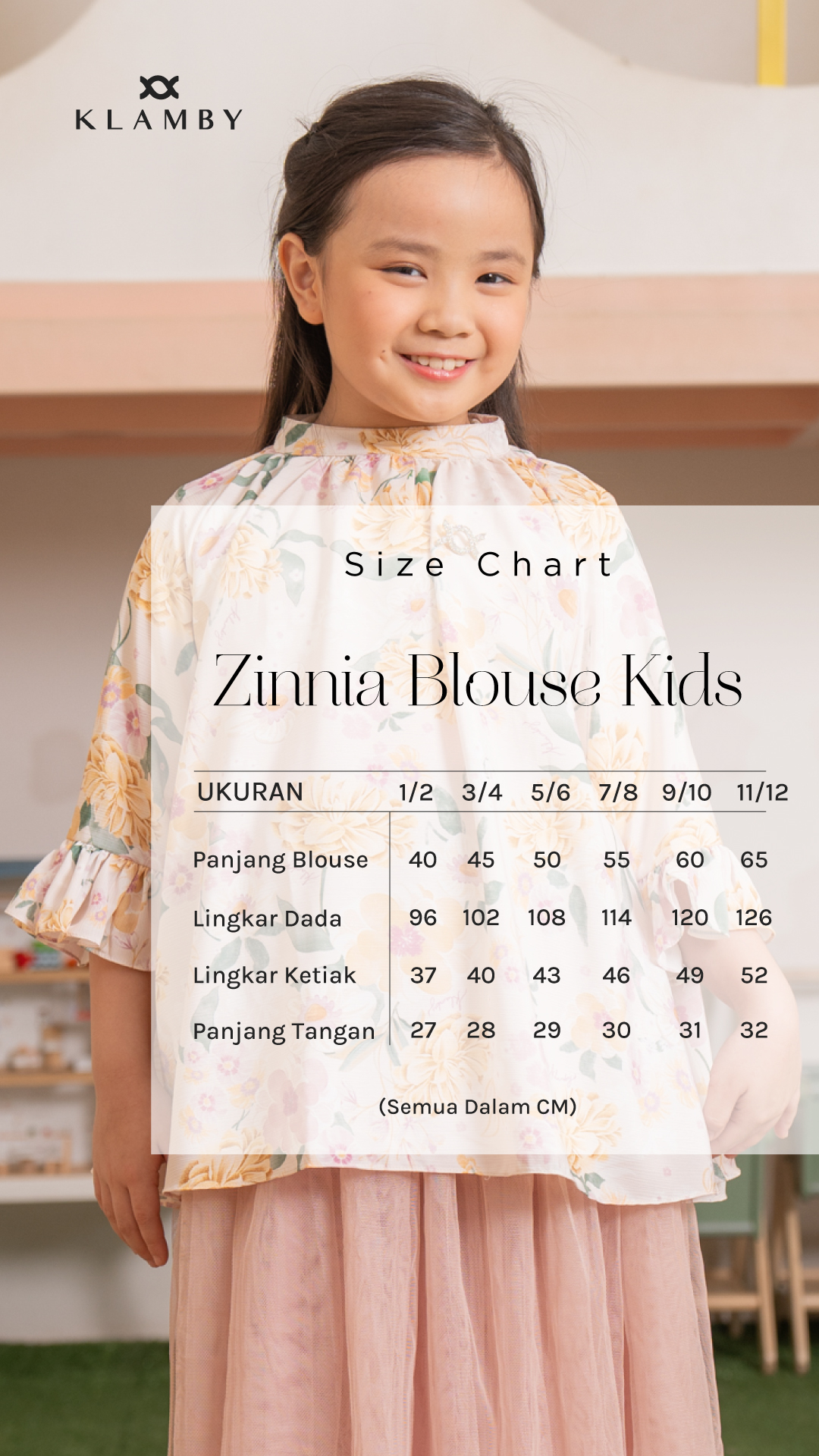 Zinnia Blouse Kids Pistachio