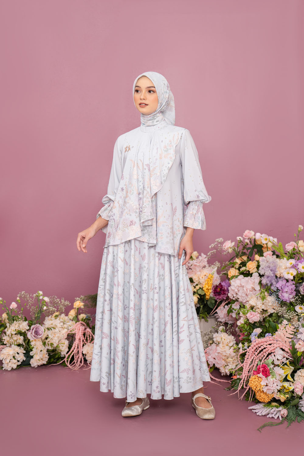 Gardenia Blouse Ashy Blue