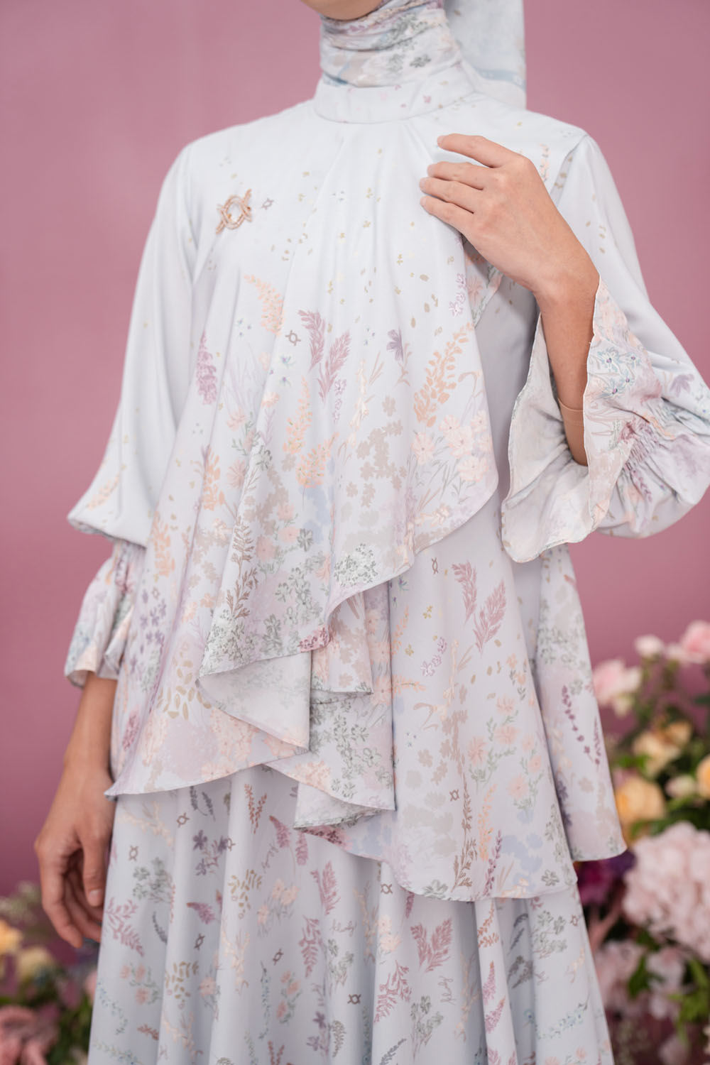 Gardenia Blouse Ashy Blue