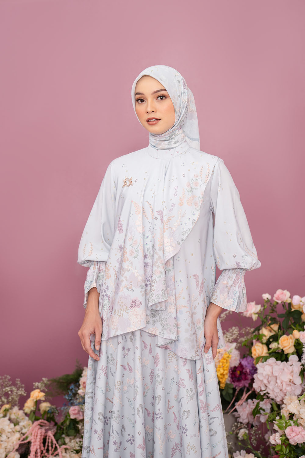 Gardenia Blouse Ashy Blue