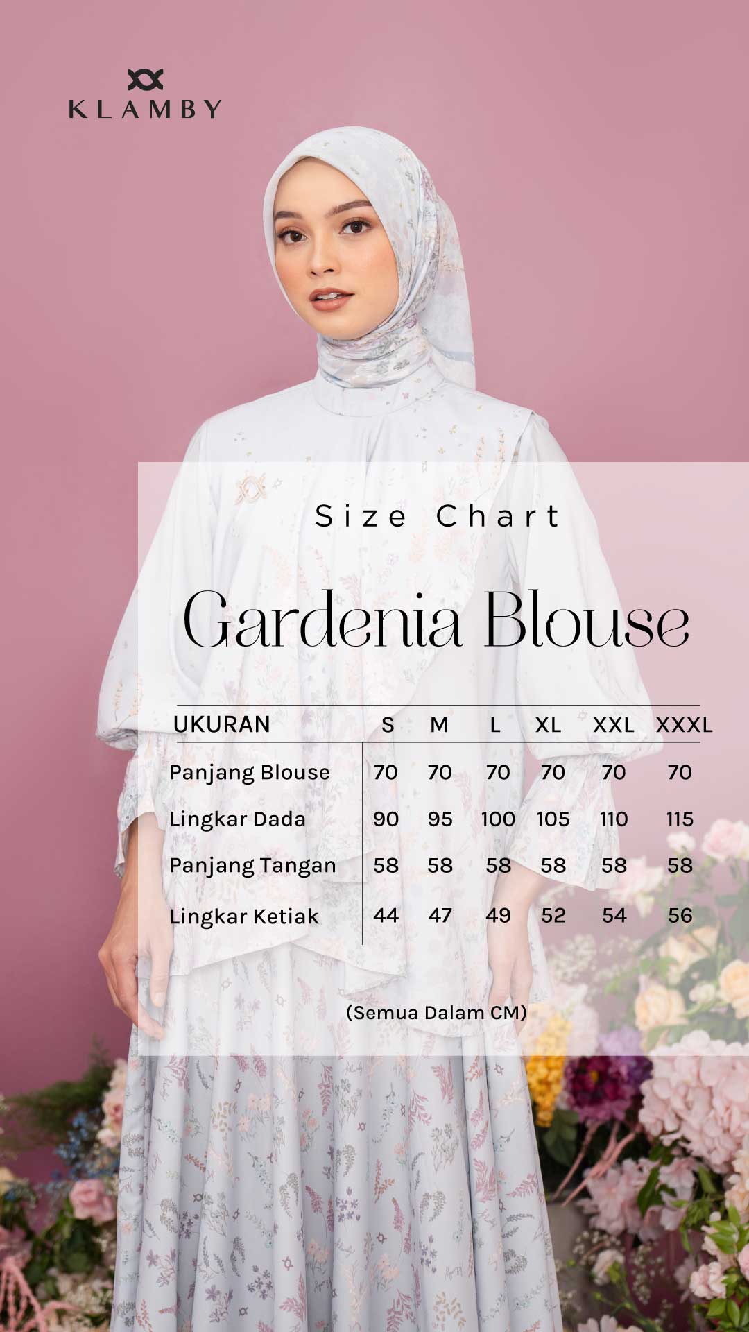 Gardenia Blouse Ashy Blue