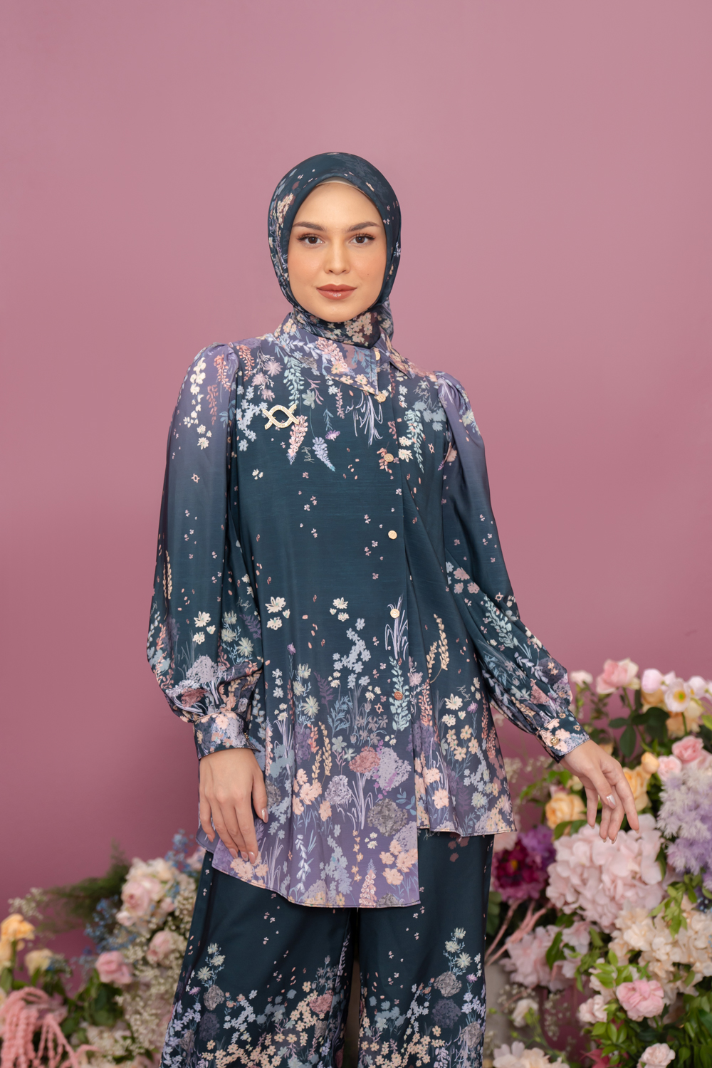 Gardenia Shirt Dark Berry