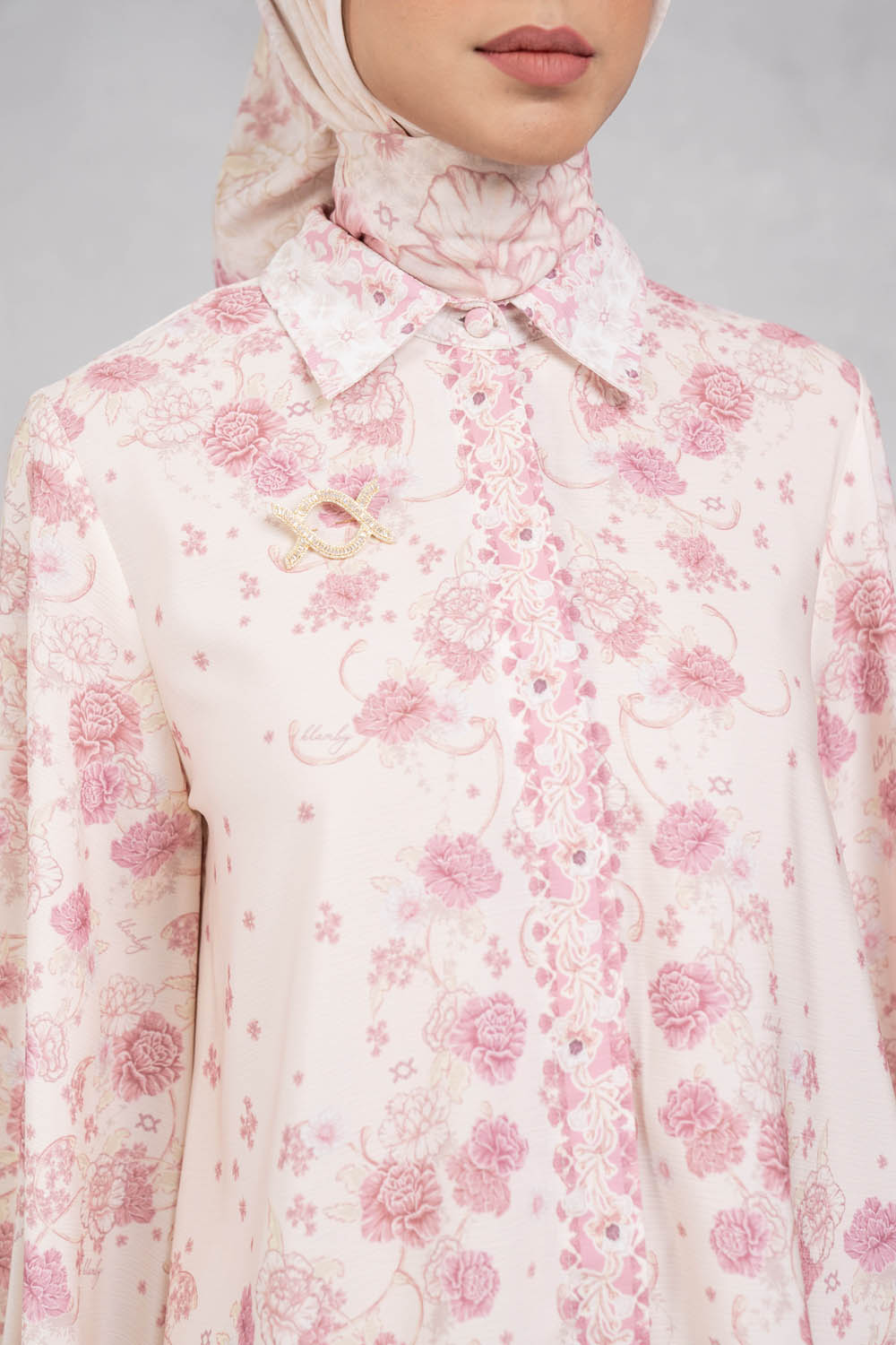 Marjorie Shirt Creamy Rose