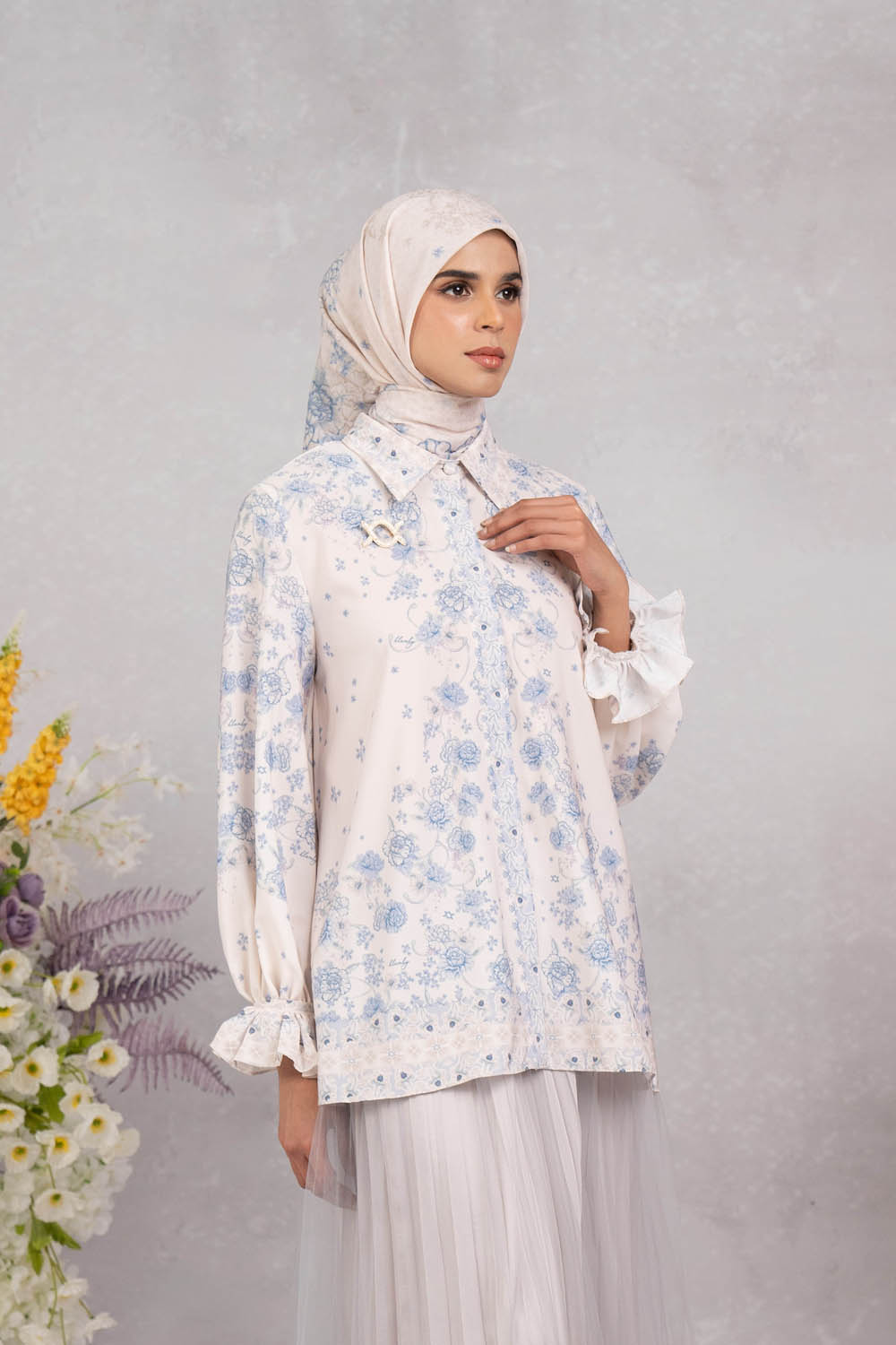 Marjorie Shirt Sky Mist