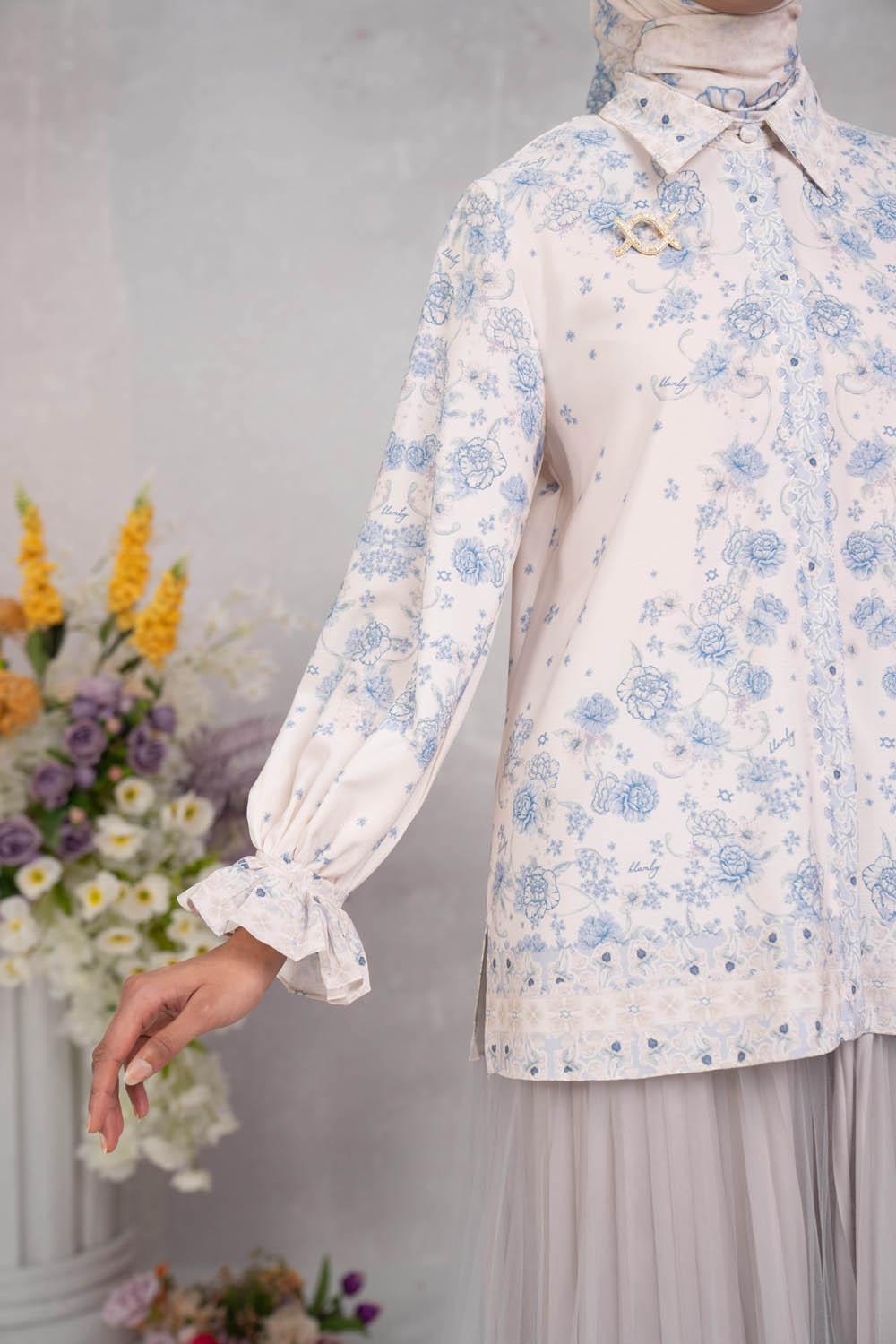 Marjorie Shirt Sky Mist
