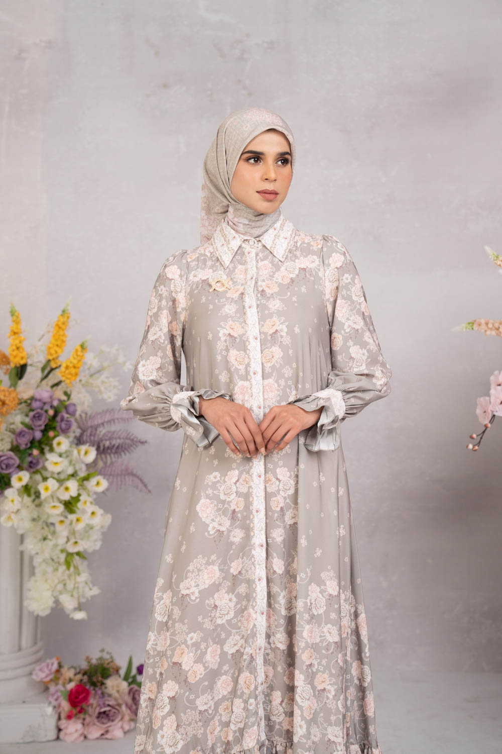 Marjorie Dress Most Taupe