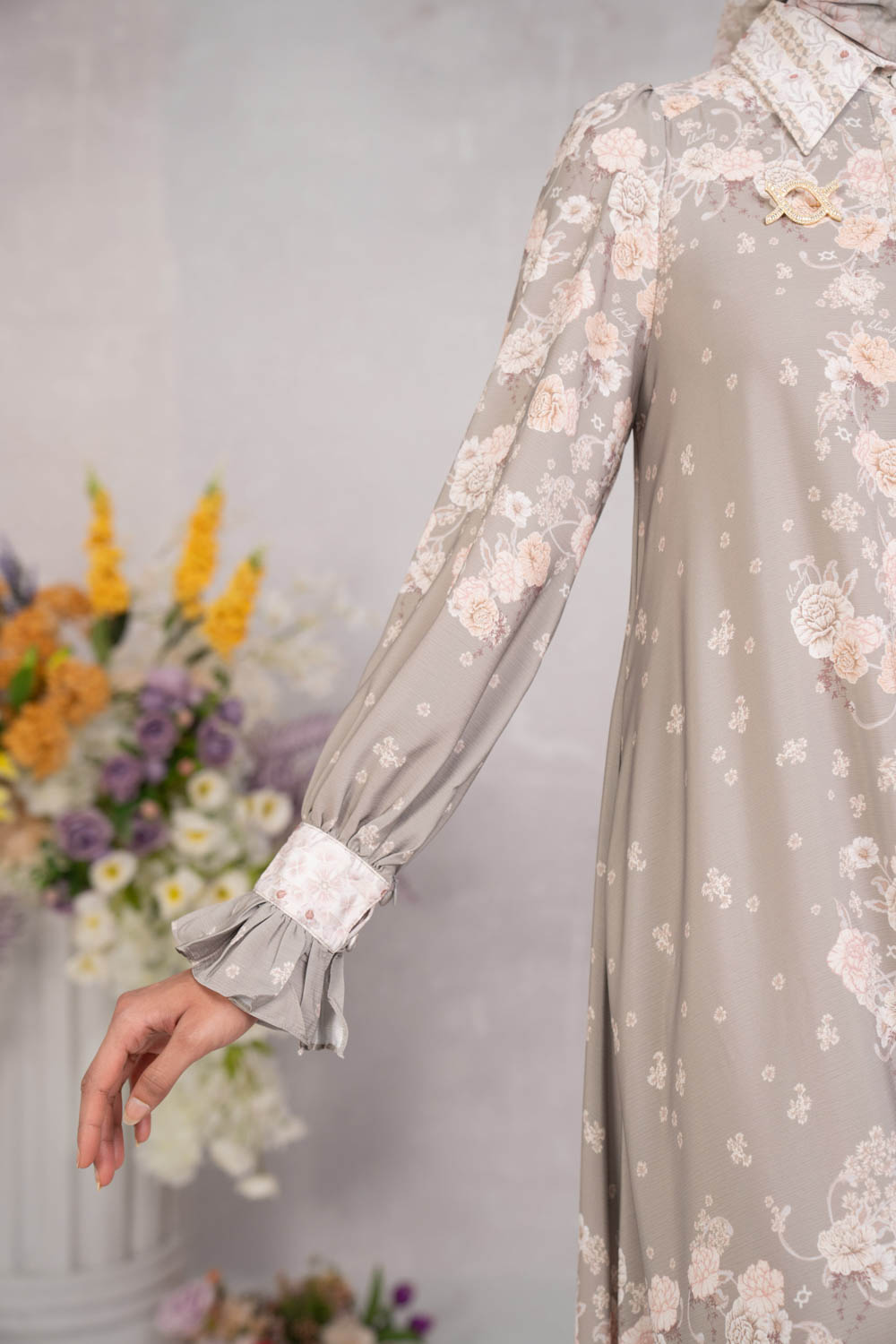 Marjorie Dress Most Taupe