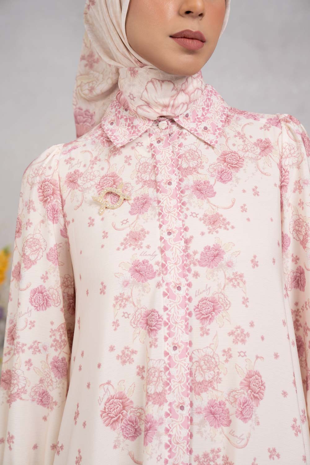 Marjorie Dress Creamy Rose