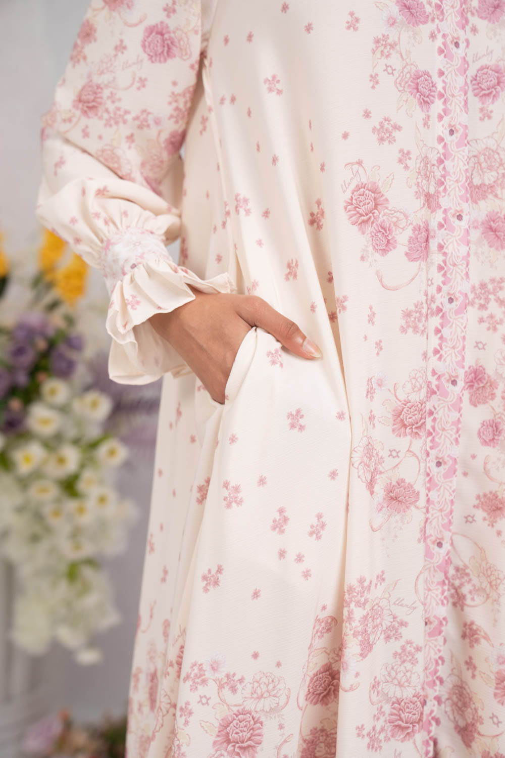 Marjorie Dress Creamy Rose