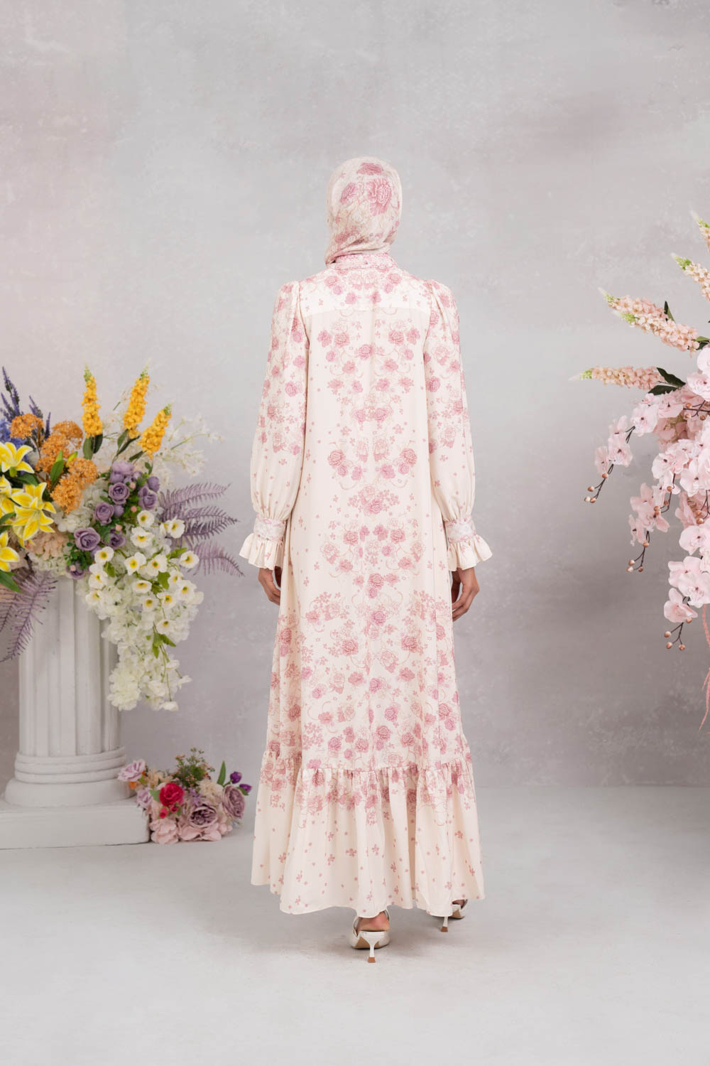 Marjorie Dress Creamy Rose