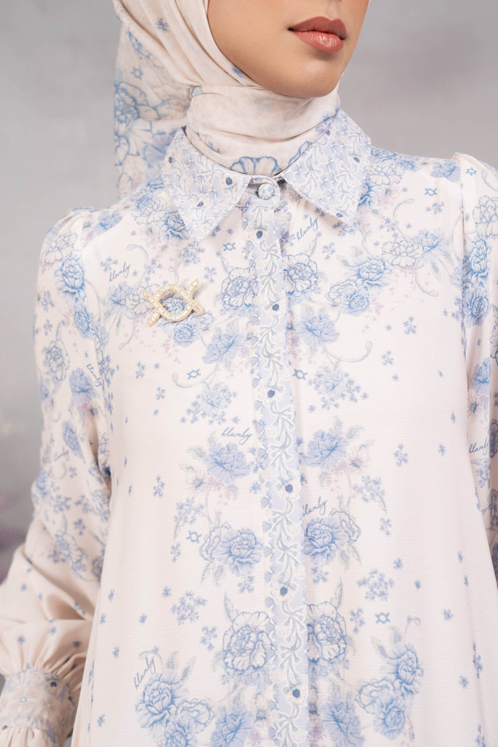 Marjorie Dress Sky Mist