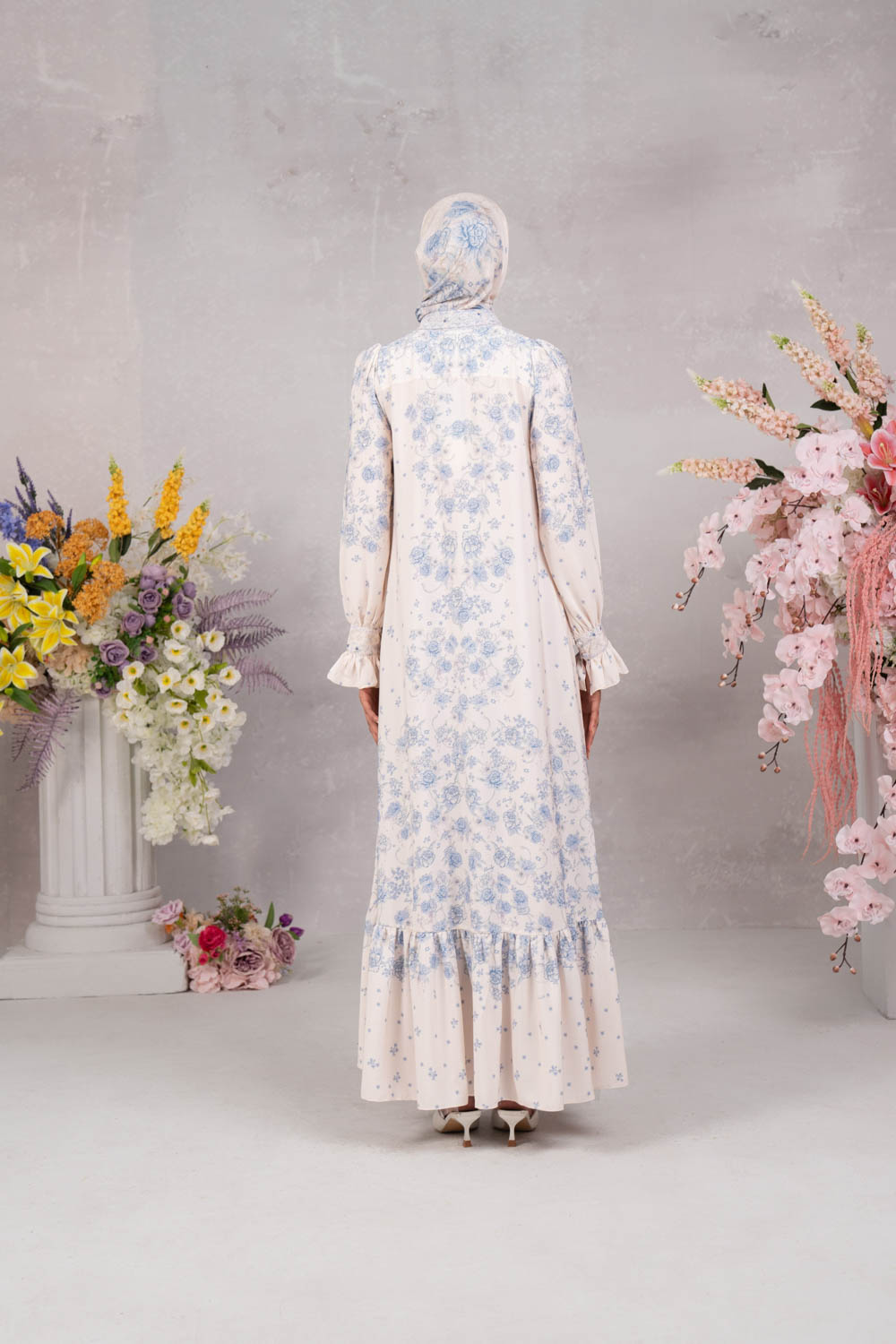 Marjorie Dress Sky Mist