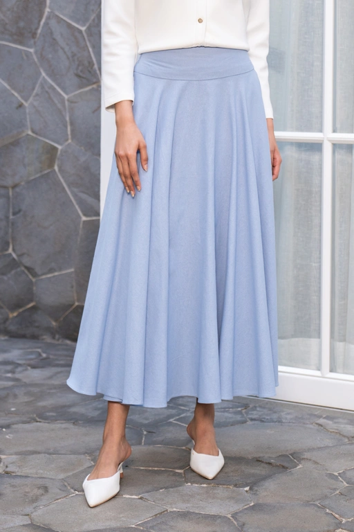 Image of Klamby - Vinanzha Skirt Cerulean