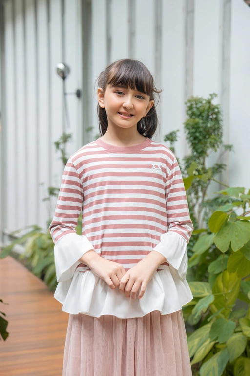 Image of Viola Blouse Kids Coral Rose