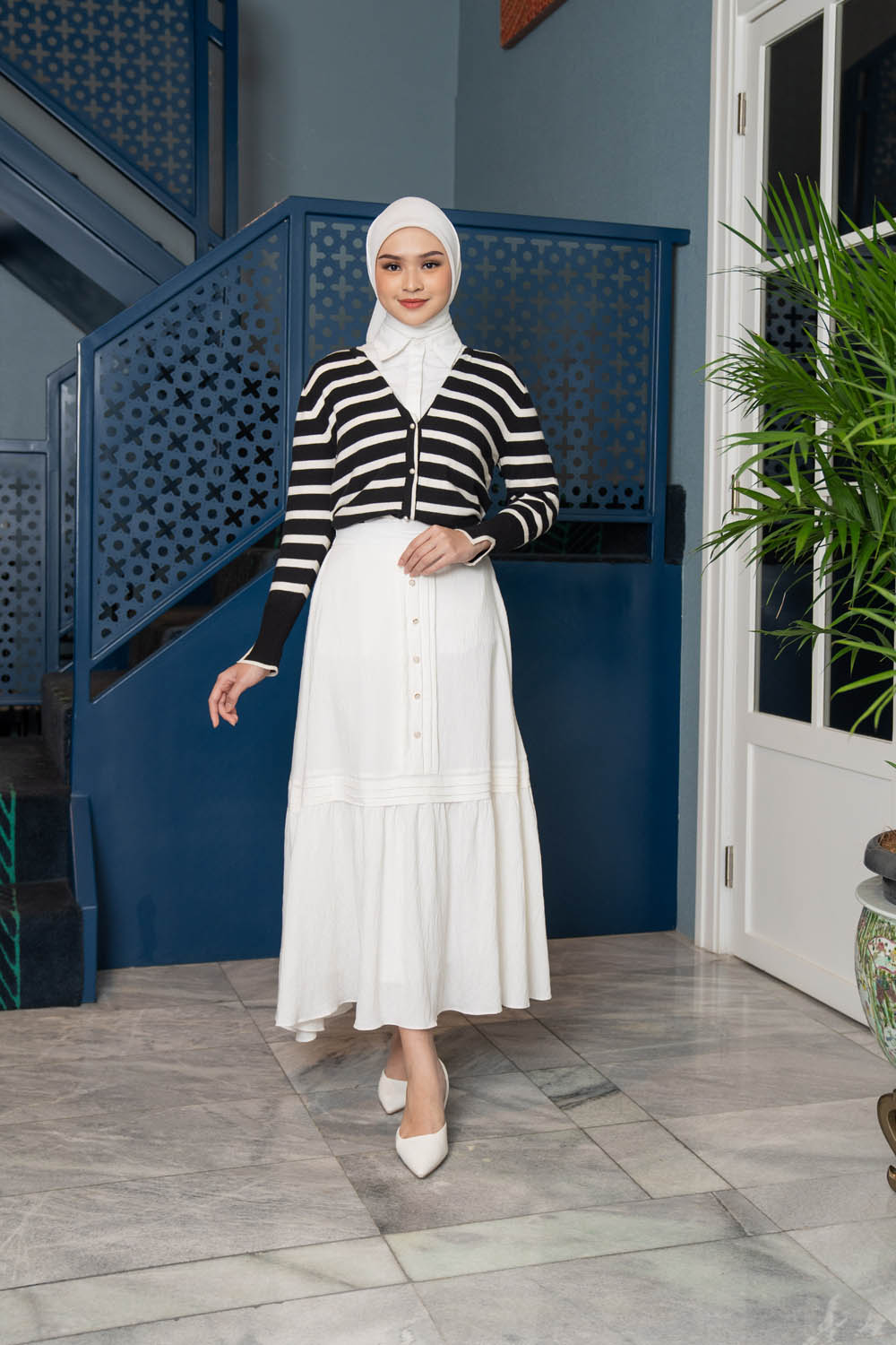 Cesia Skirt Pearly White