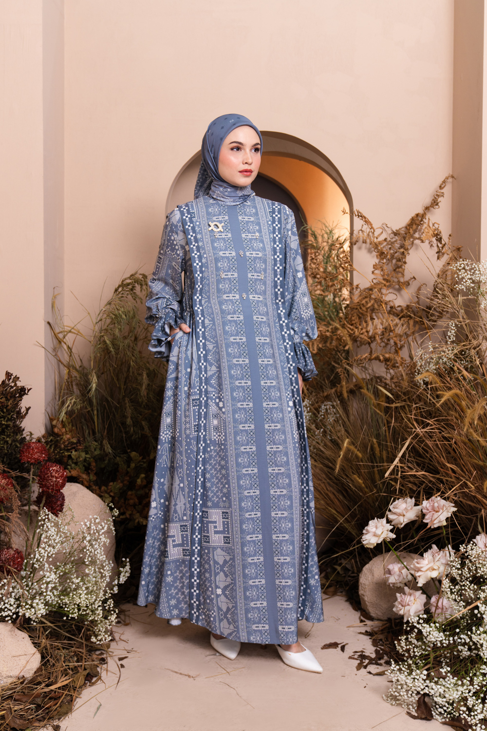 Senggala Dress Odyssey Blue